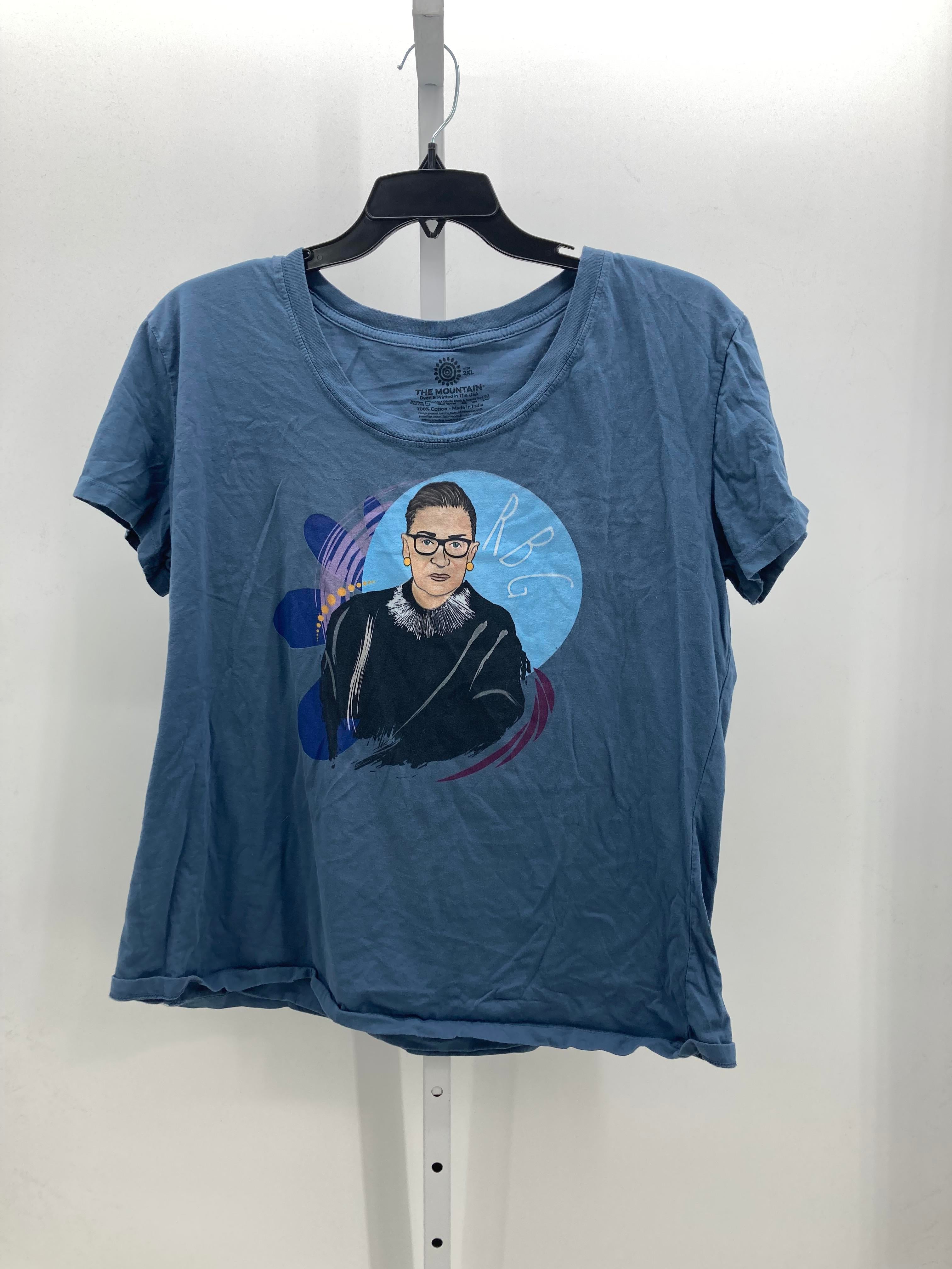 The Mountain Size 2X Womens Short Sleeve Shirt