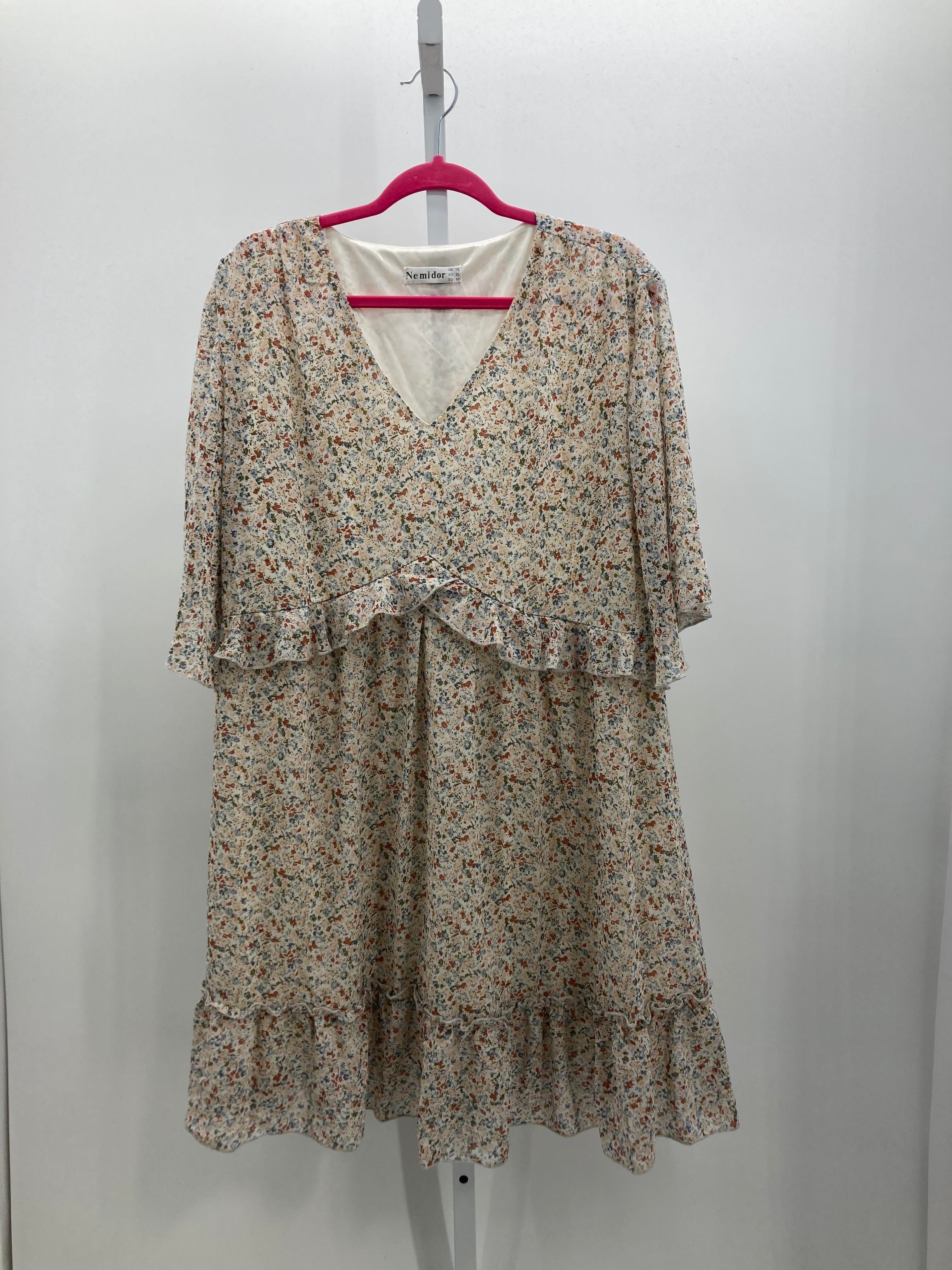 Size 20 W Womens Short Sleeve Dress