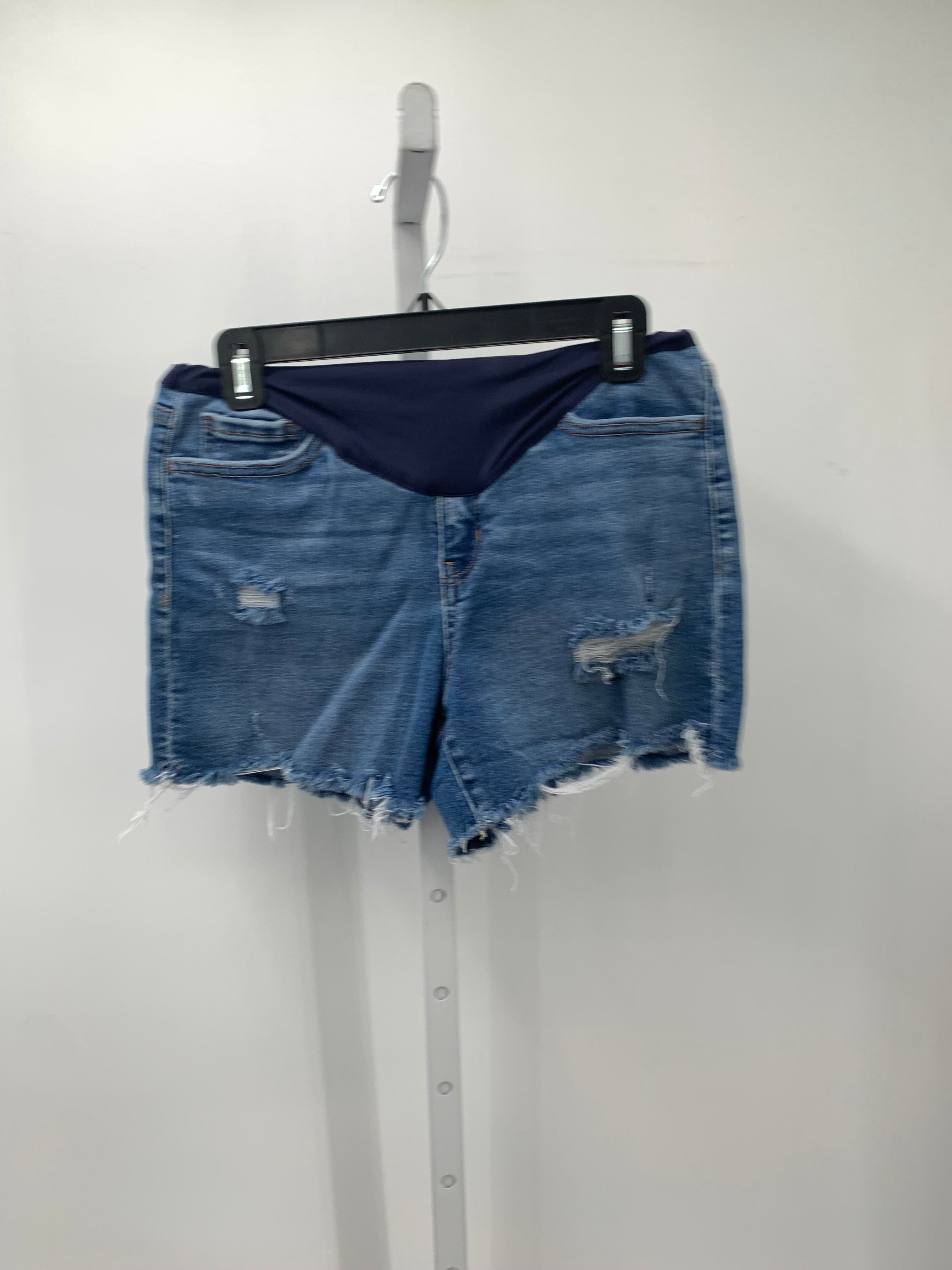 Pink Blush Denim Size Medium Maternity Shorts