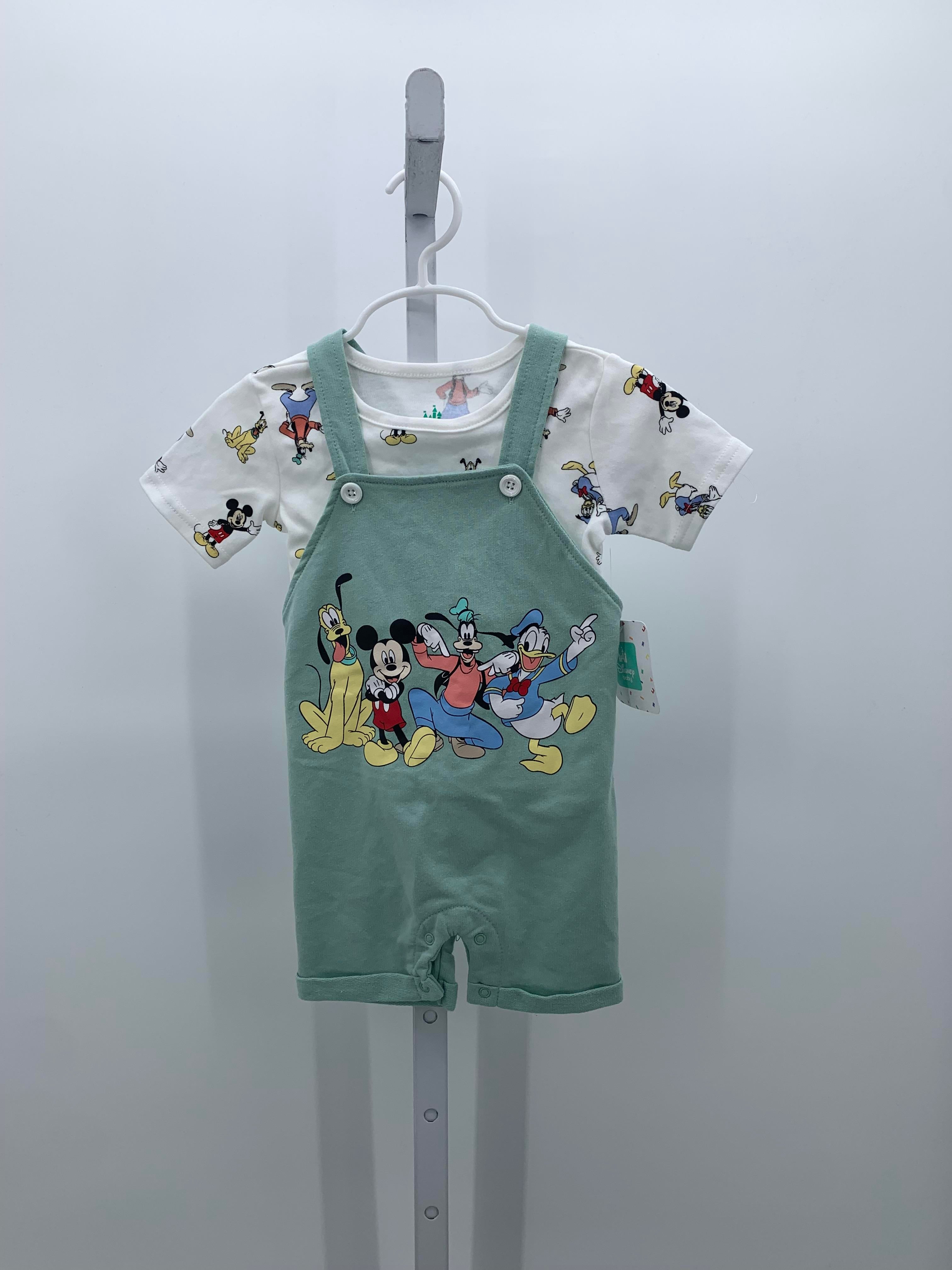 NEW MICKEY AND FRIENDS SHIRT AND SHORTALLS