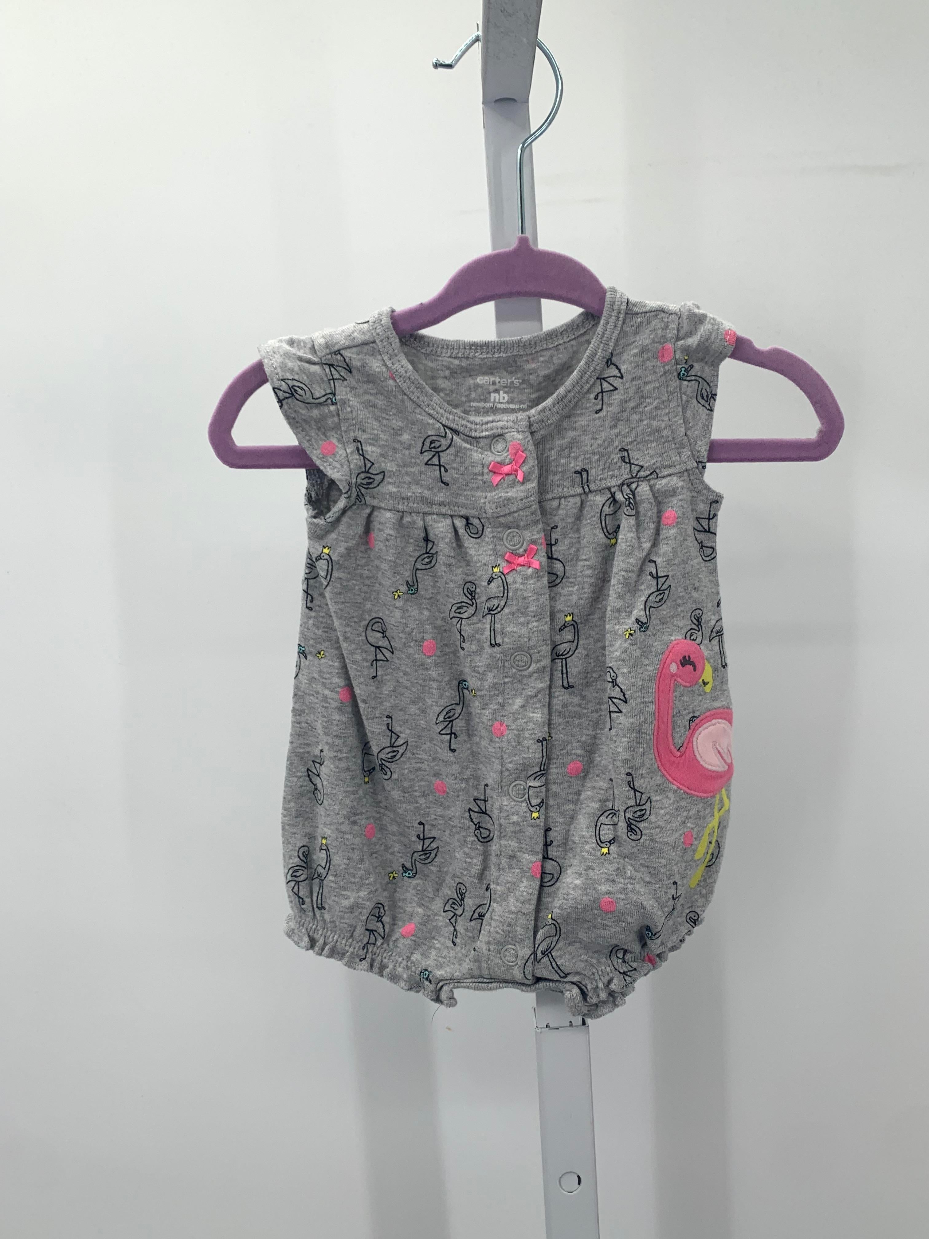 Carters Size Newborn Girls Short Slv. Romper