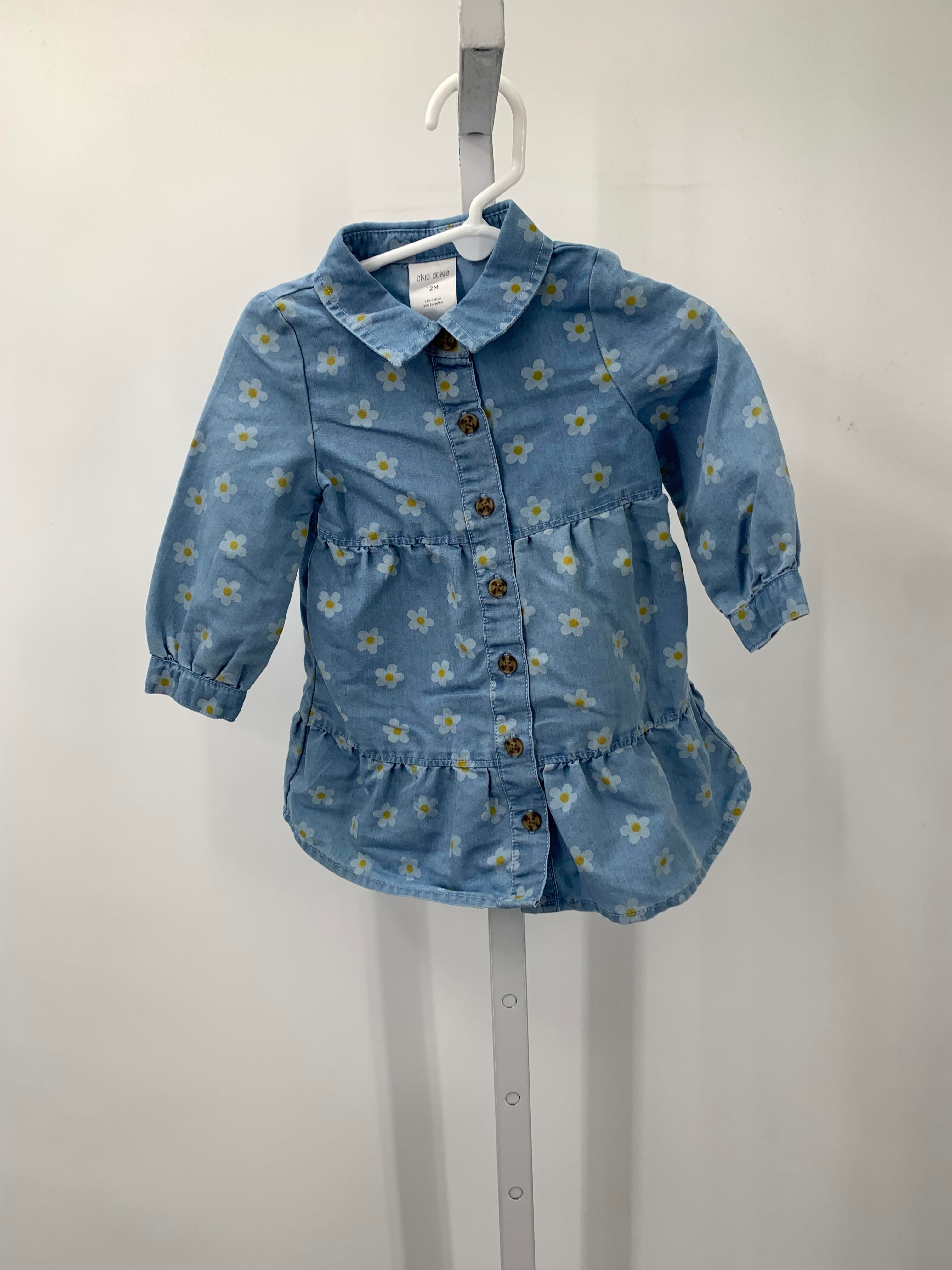 Okie Dokie Size 12 Months Girls Long Sleeve Dress