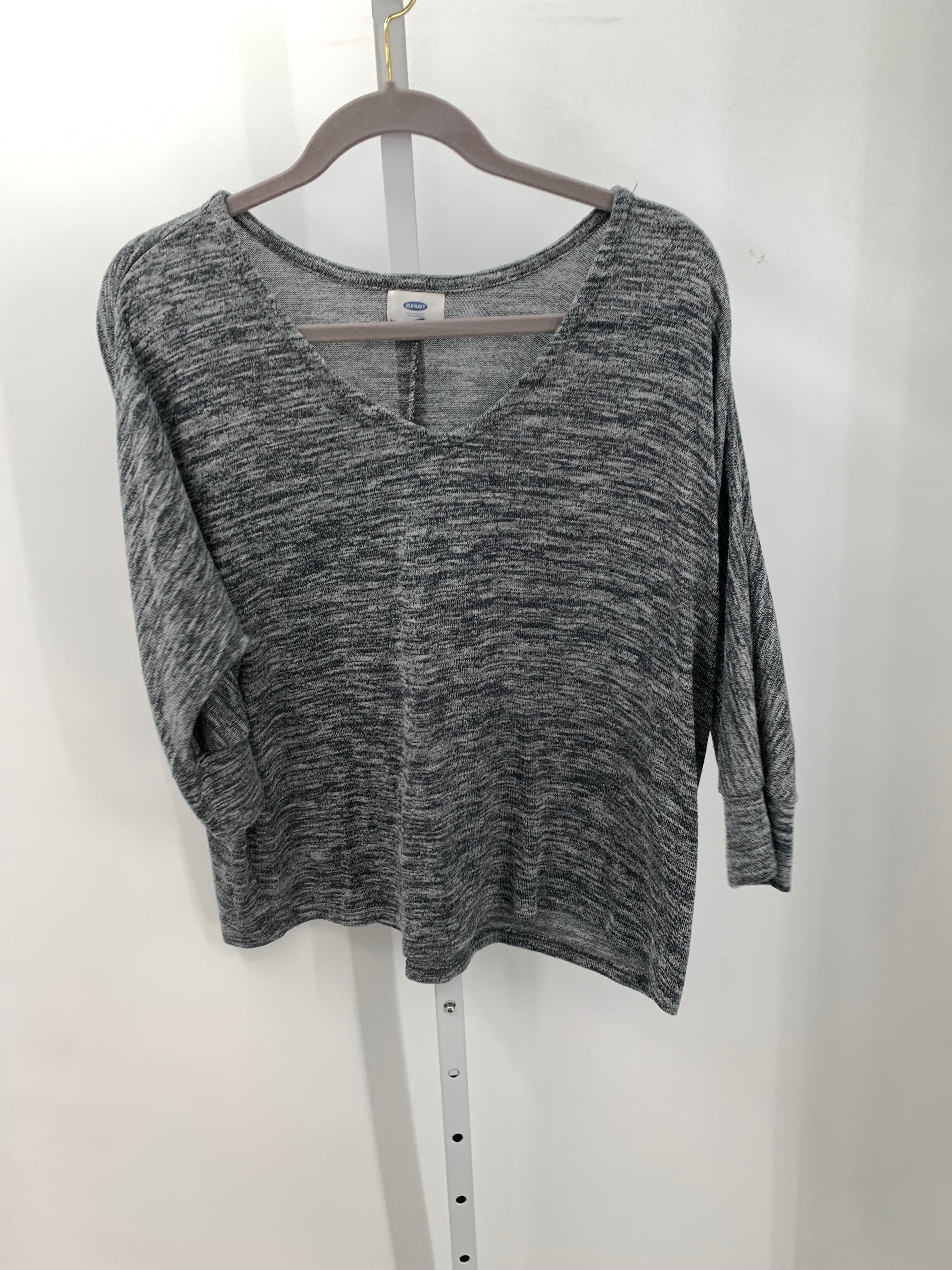 Old Navy Size Large Misses 3/4 Sleeve Shirt