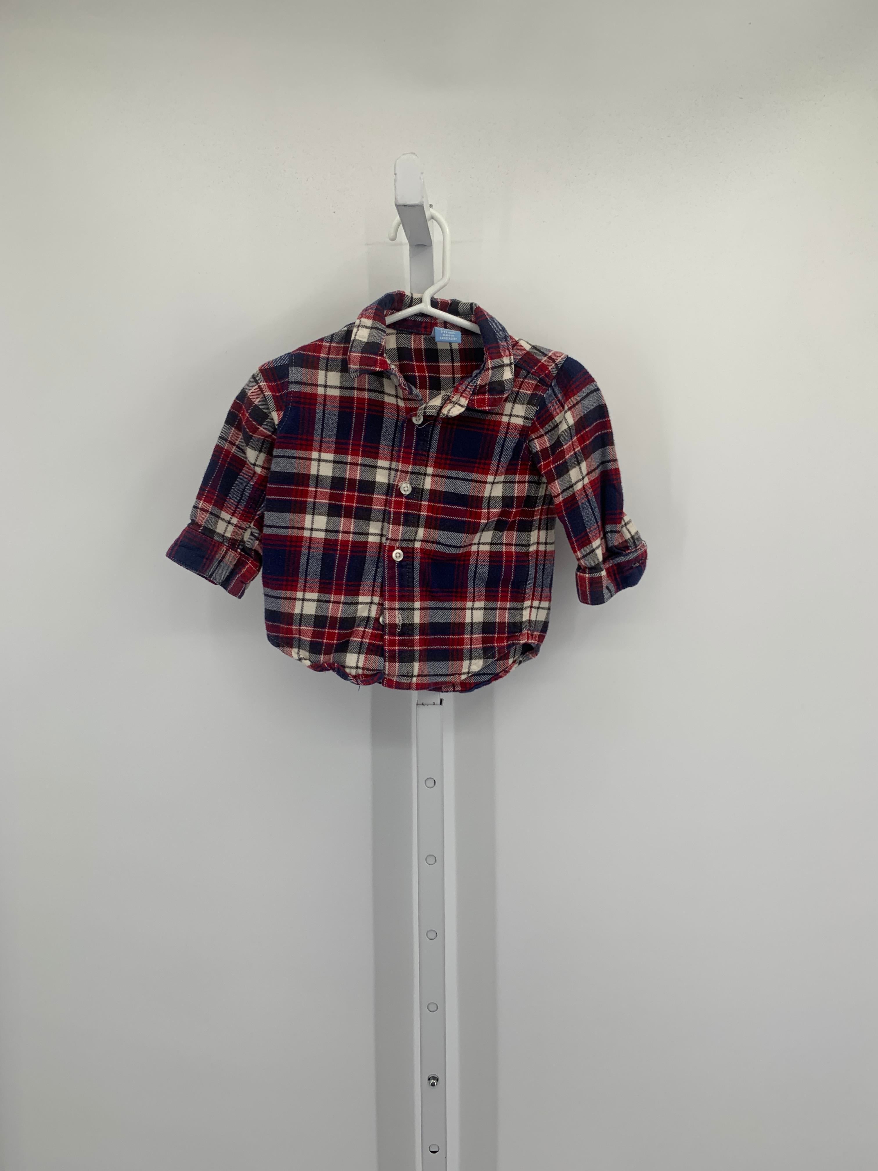 RED PLAID BUTTON DOWN