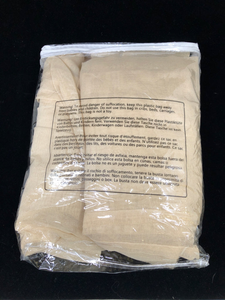 NIP 2 BEIGE CURTAINS.