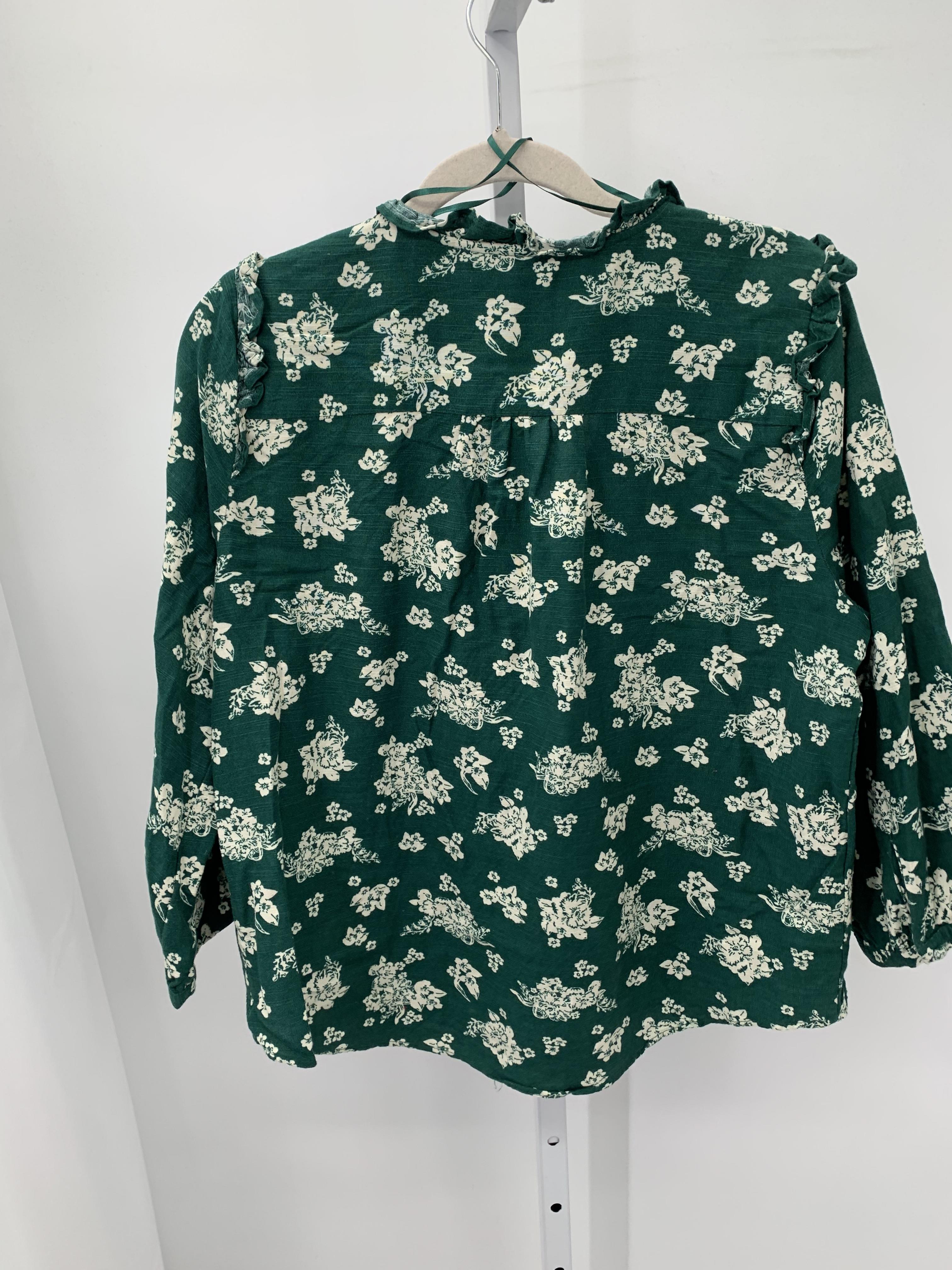 Lauren Conrad Size Large Misses 3/4 Sleeve Shirt