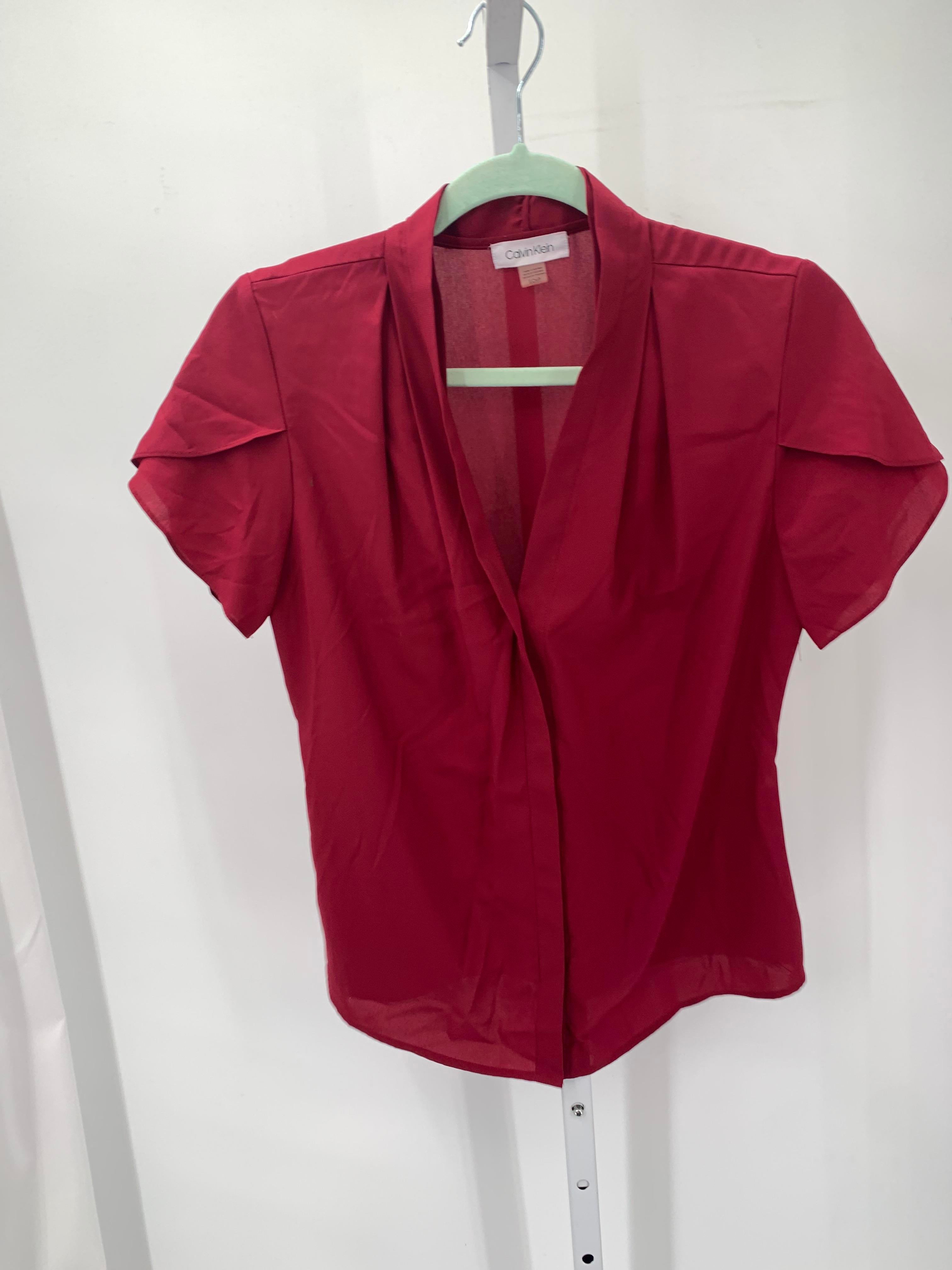 Calvin Klein Size Small Misses Short Sleeve Shirt