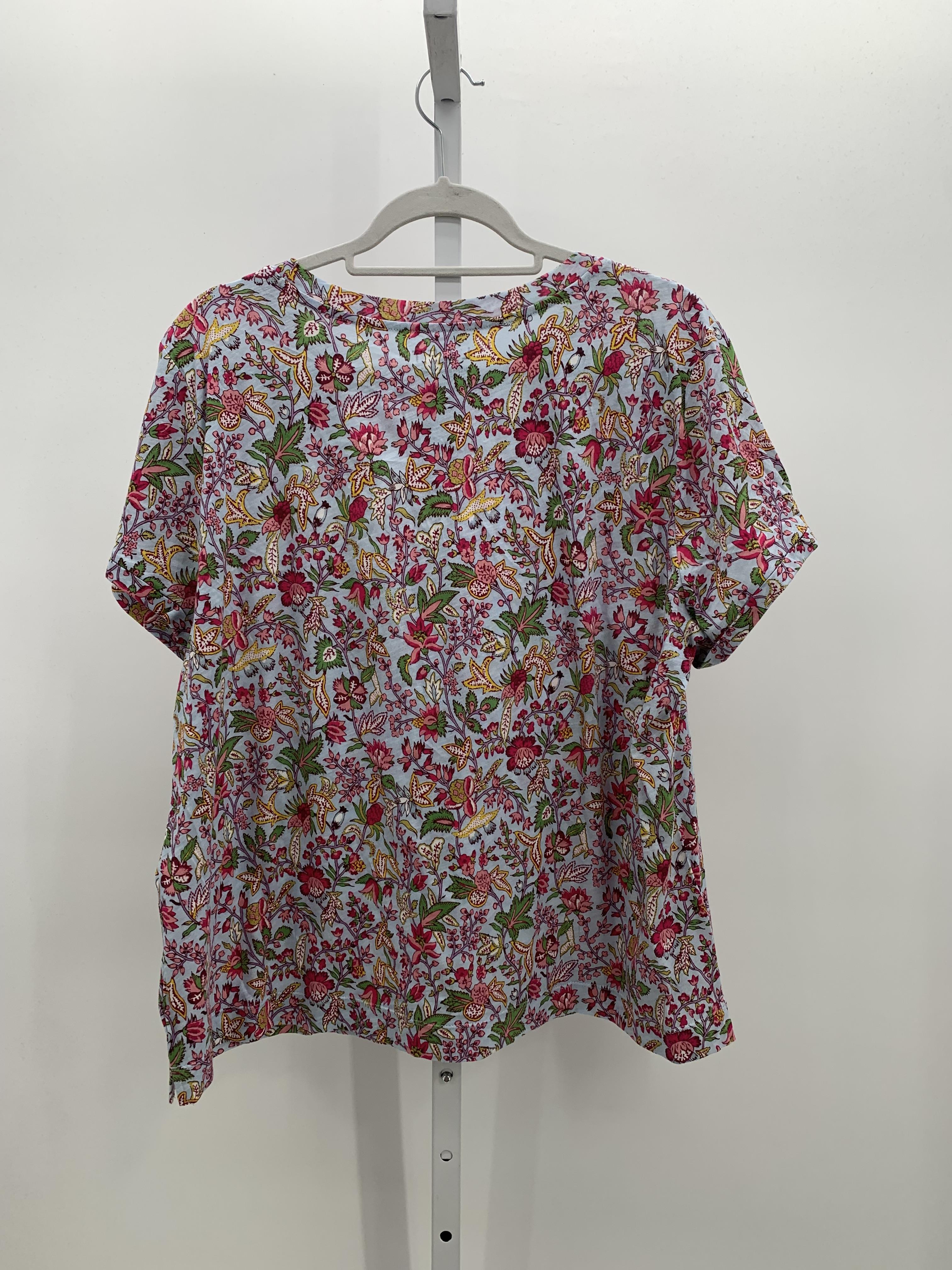 Loft Size 16/18 W Womens Short Sleeve Shirt
