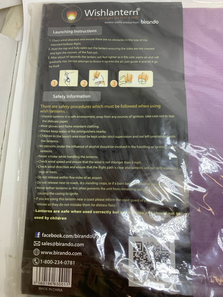 NIP 5PK ECO WISH LANTERN