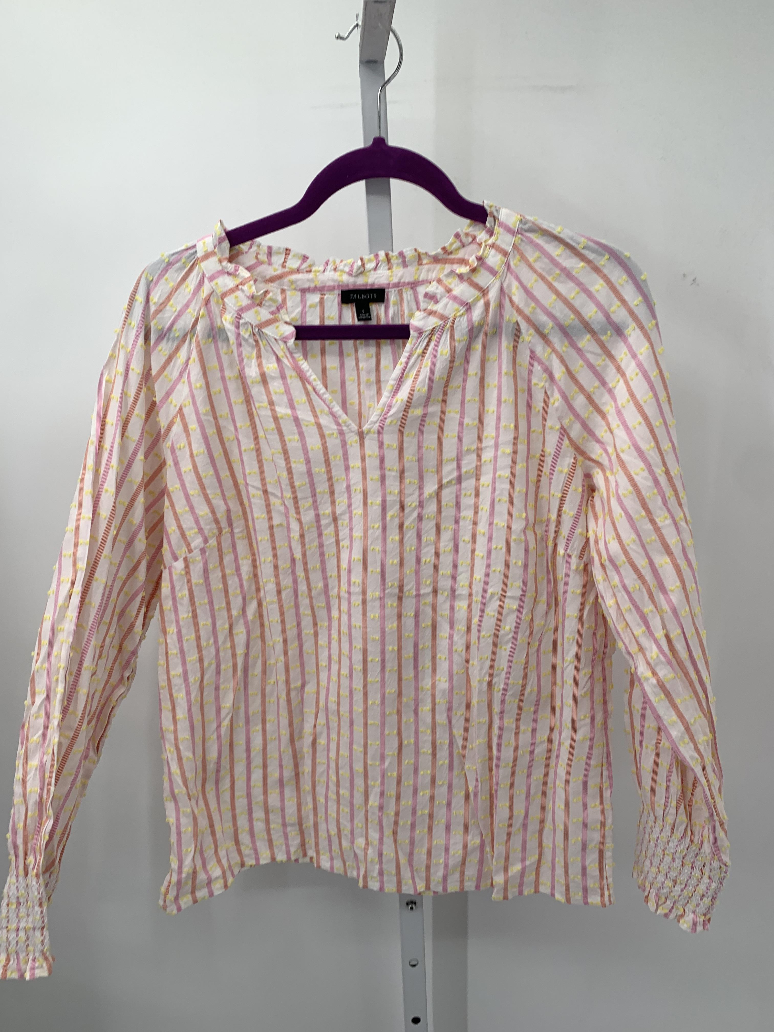 Talbots Size Small Misses Long Sleeve Shirt