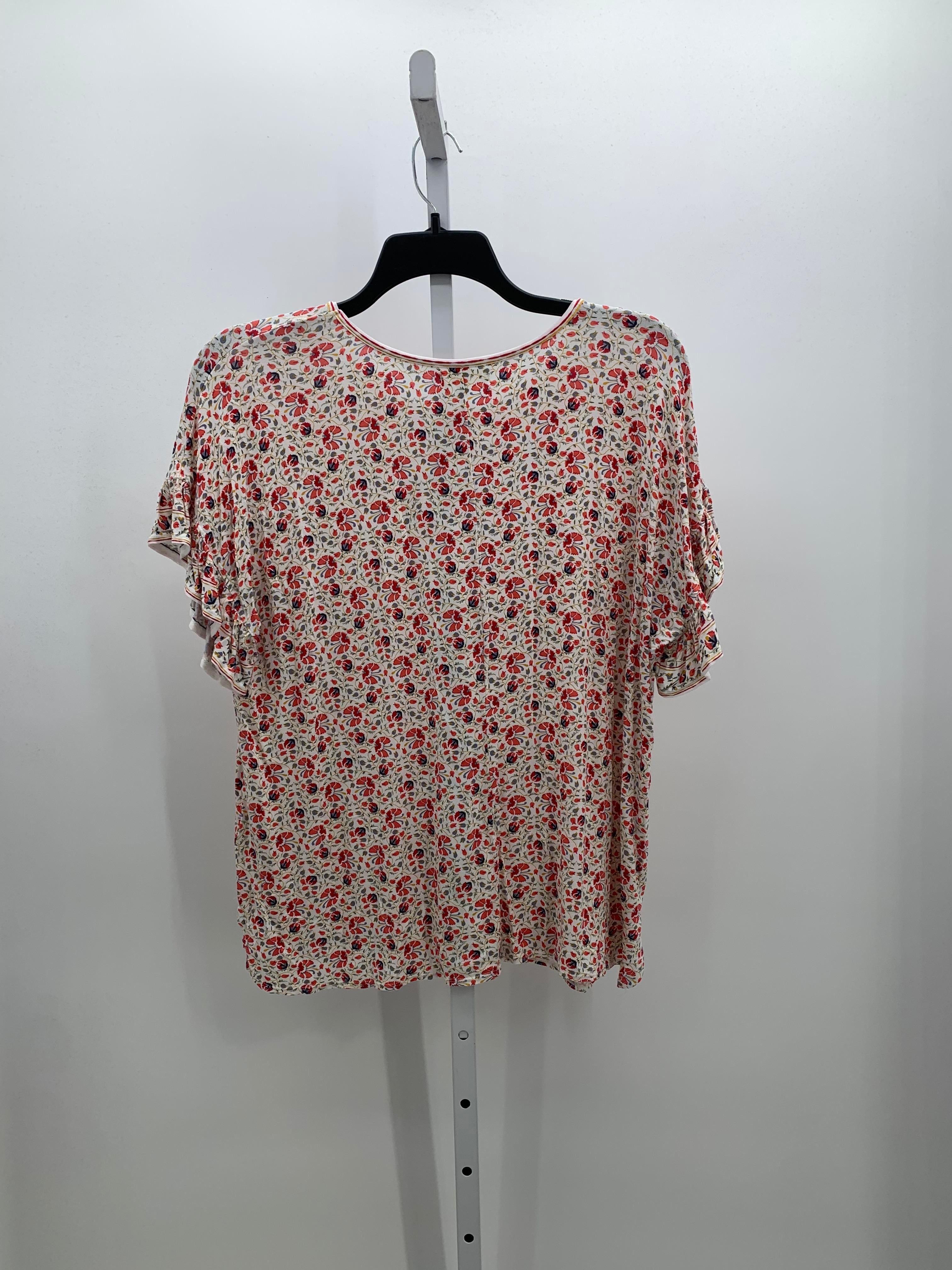 Max Studio Size 1X Womens Short Sleeve Shirt