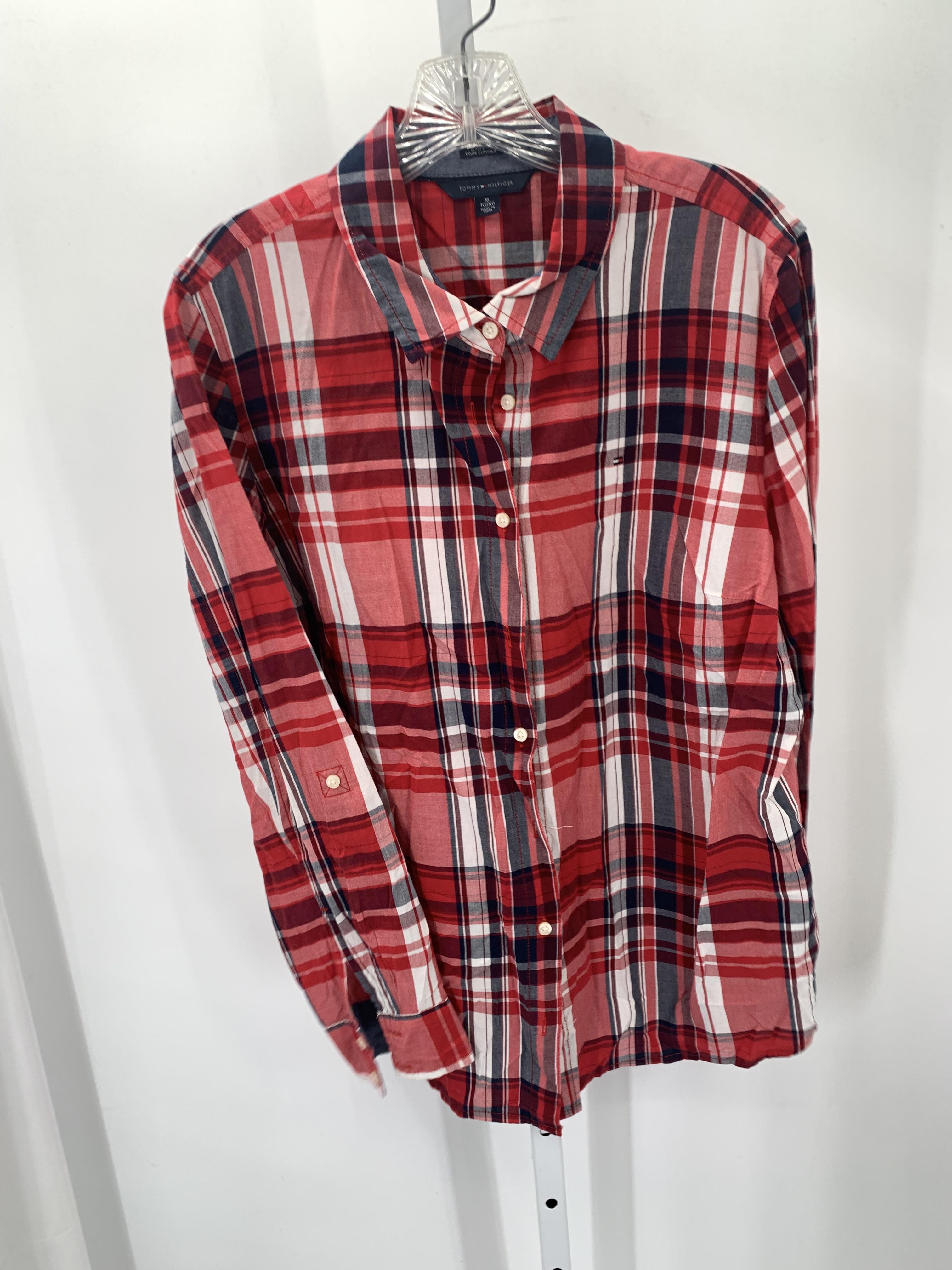 Tommy Hilfiger Size Extra Large Misses Long Sleeve Shirt