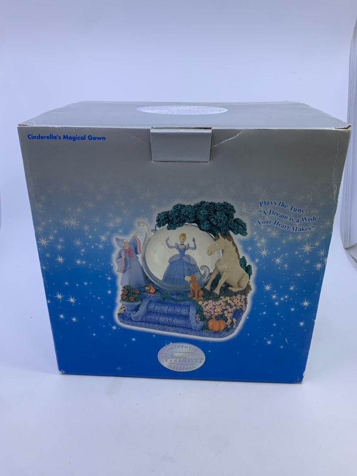 CINDERELLA'S MAGIC GOWN WATERGLOBE- IN BOX.