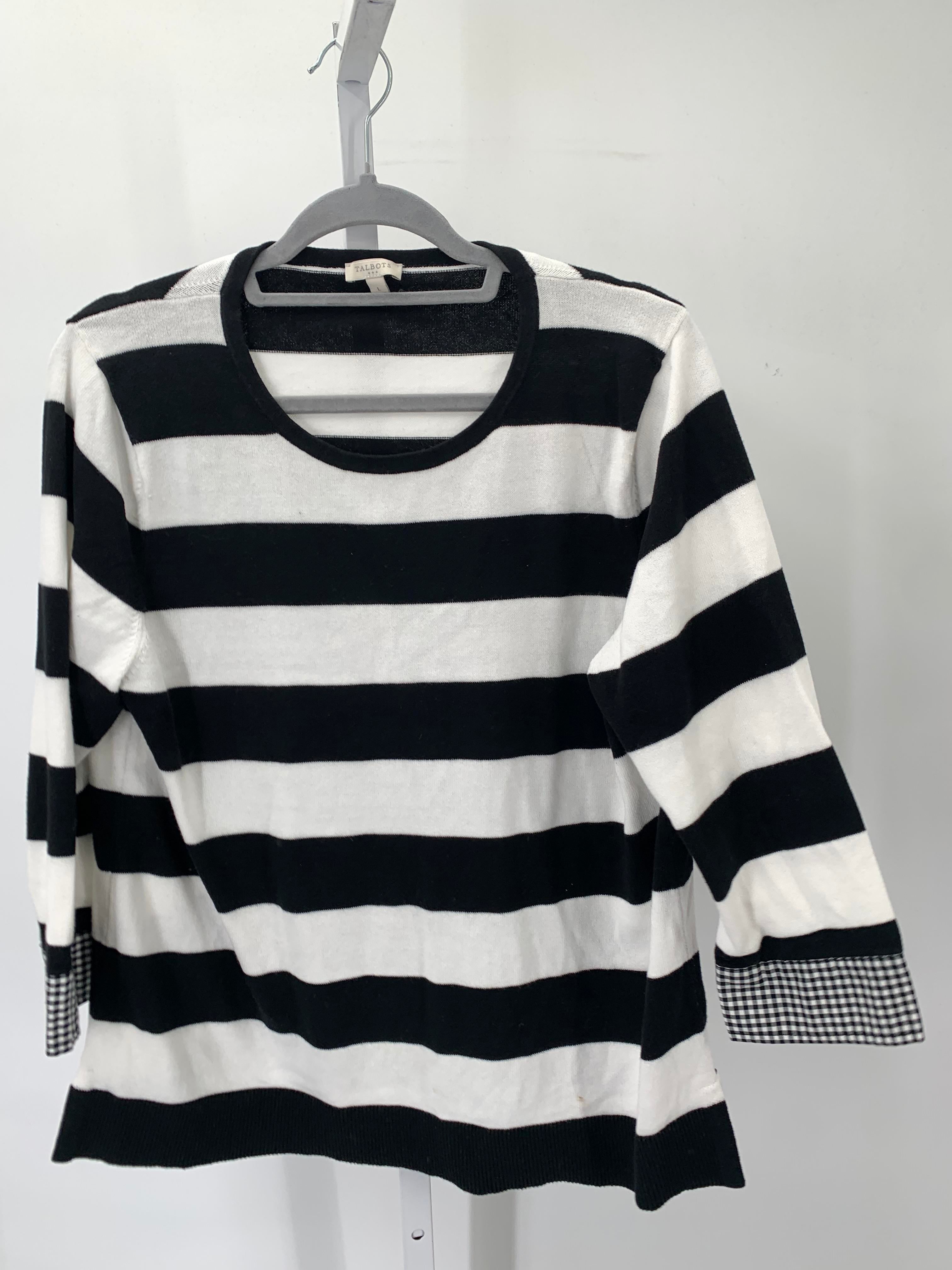 Talbots Size Large Misses 3/4 Sleeve Sweater