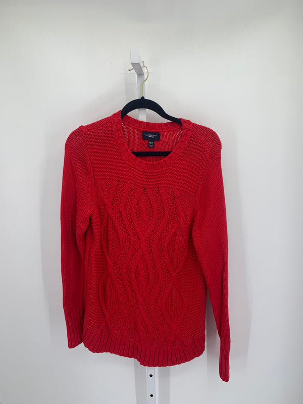 Lands End Size Medium Petite Petite Long Slv Sweater