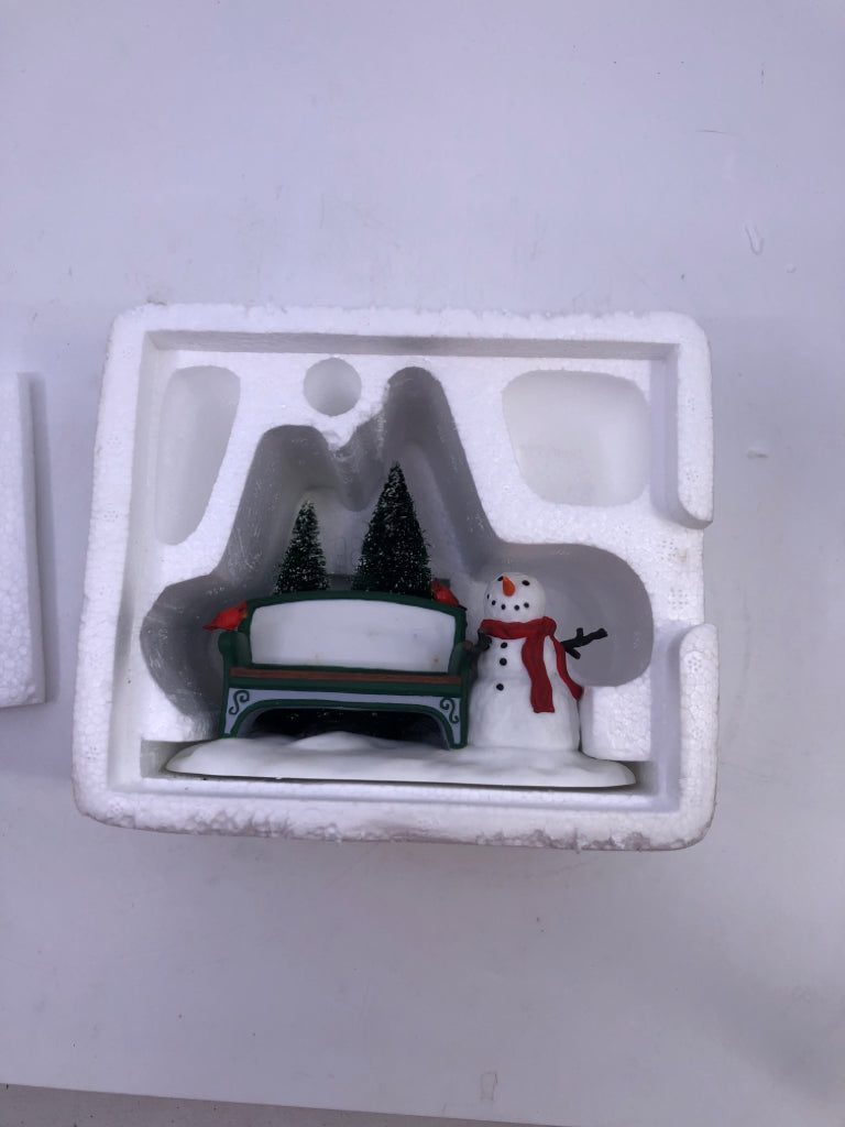 OUR OWN VILLAGE PARK BENCH ACCESSORIES.