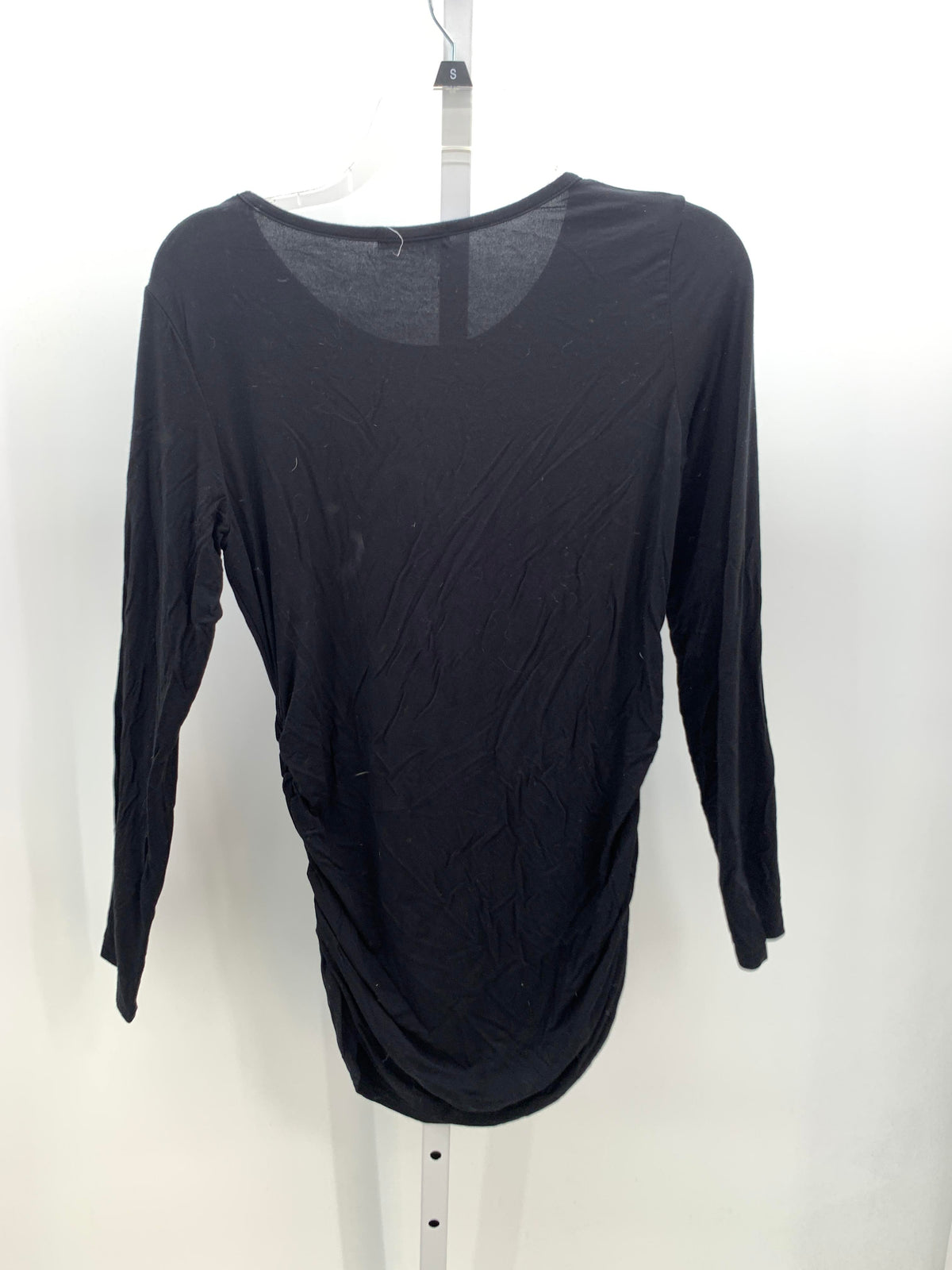 Black Size Medium Maternity Long Sleeve Shirt