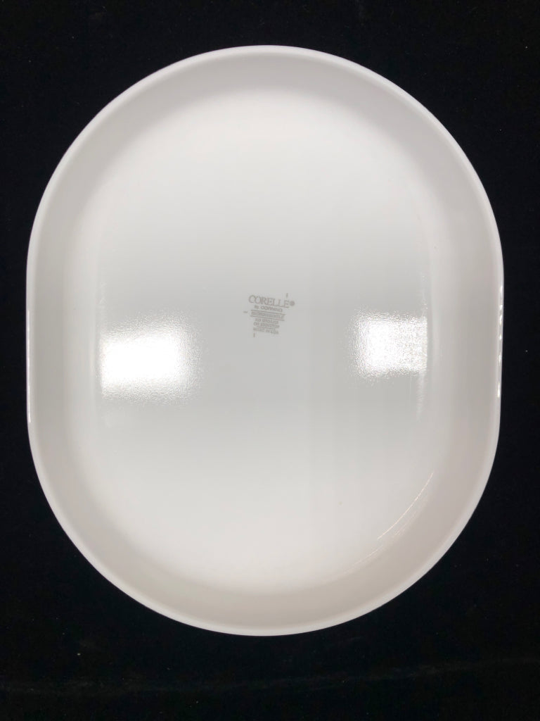 PINK FLORAL CORNING WARE PLATTER.