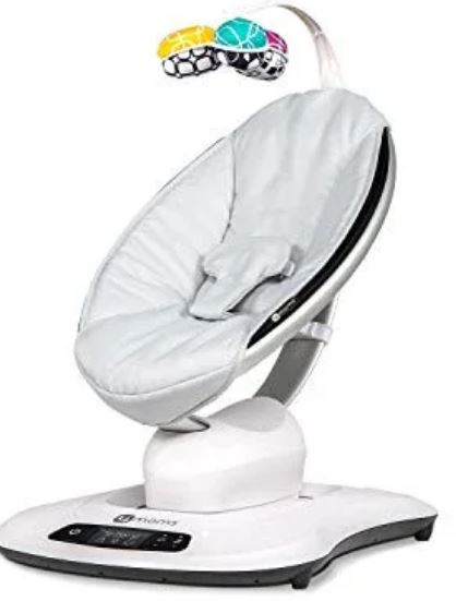 4moms® mamaRoo 4 Multi-MotionTM Baby Swing, Bluetooth Baby Rocker with 5 Unique