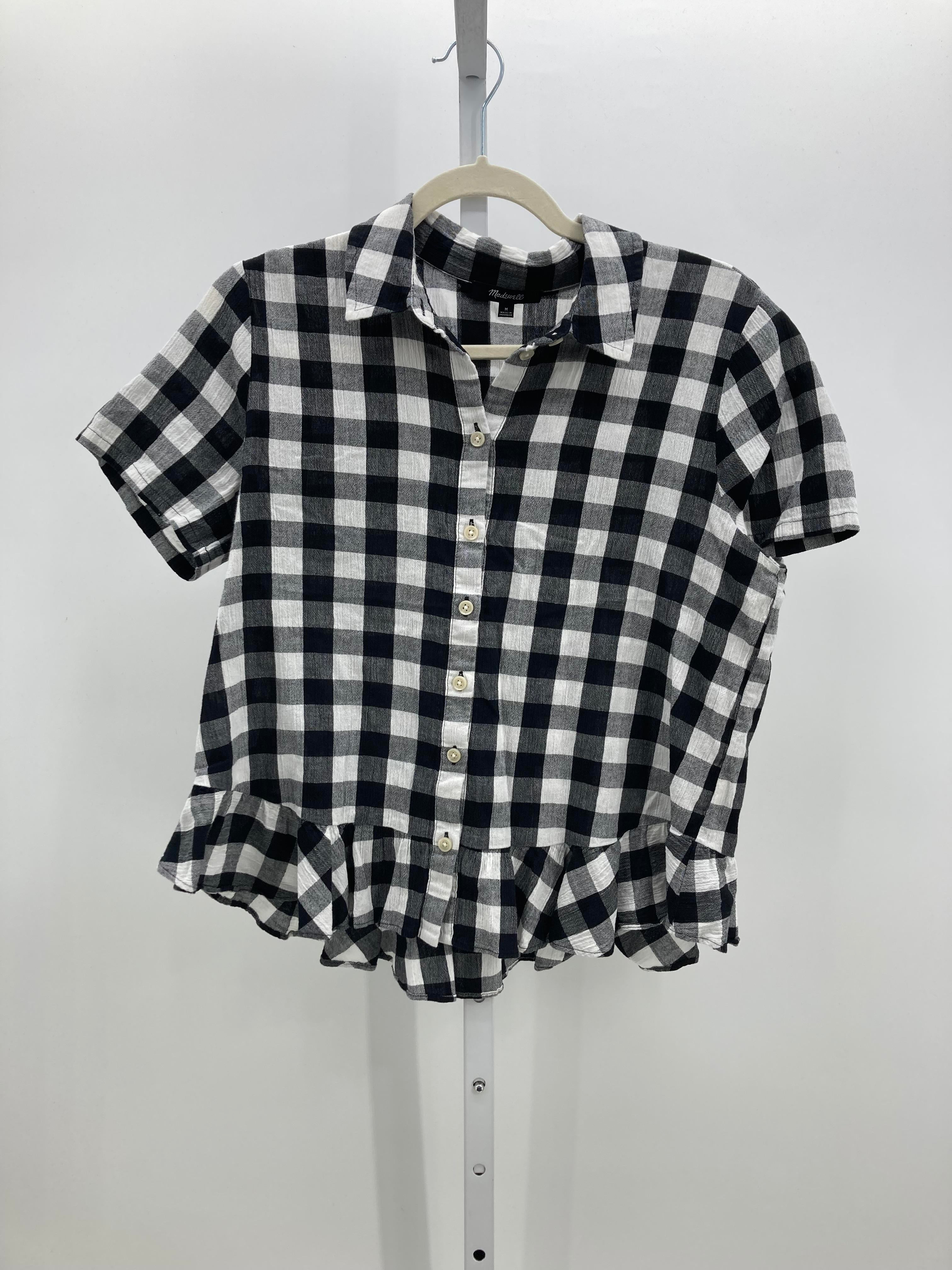 Madewell Size Medium Misses Short Sleeve Shirt