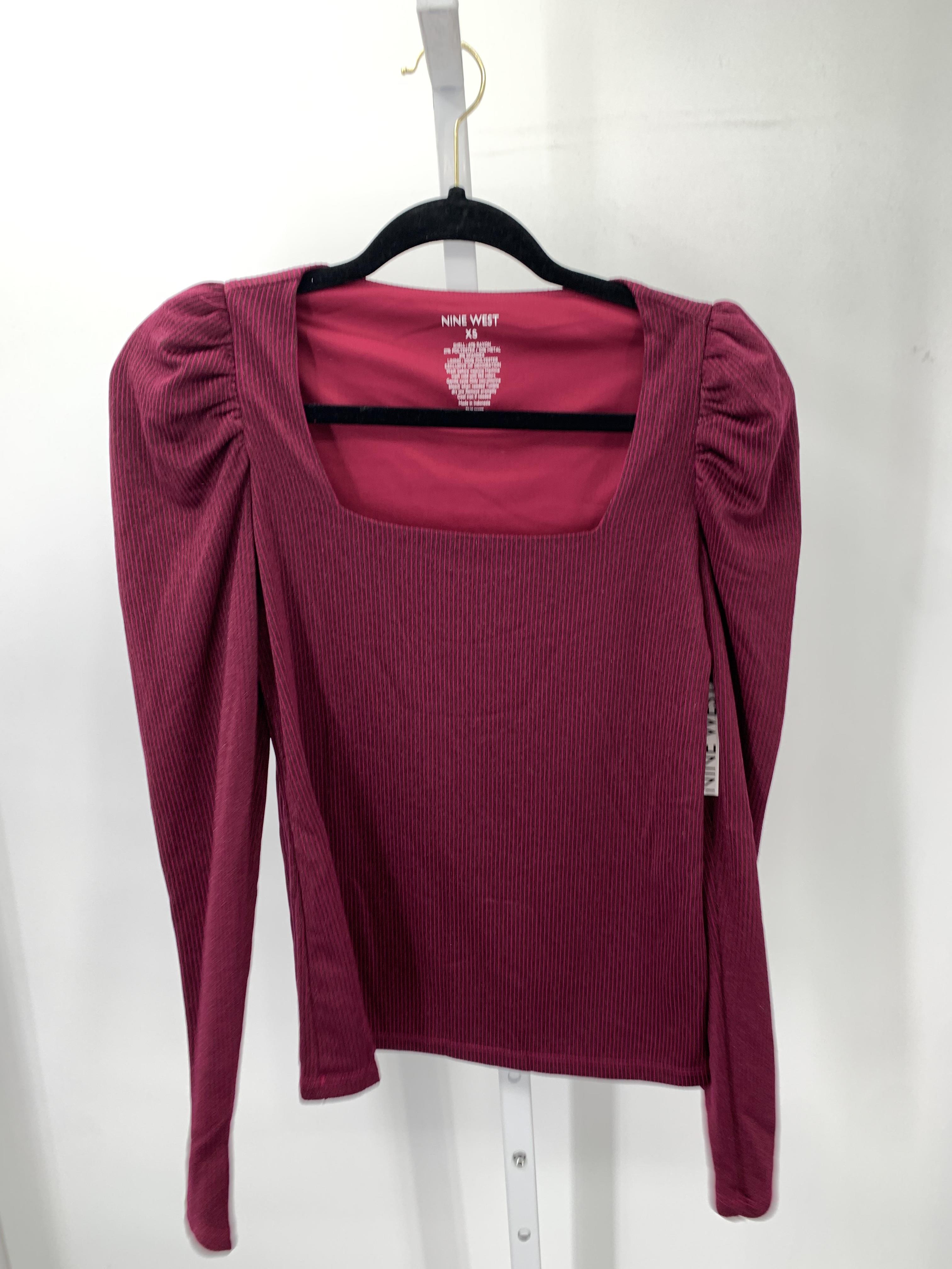 Nine West Size X Small Misses Long Sleeve Shirt