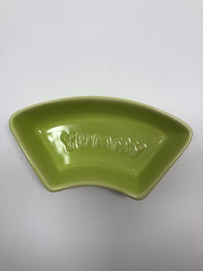 7PC CERAMIC COLORFUL SNACK DISH.