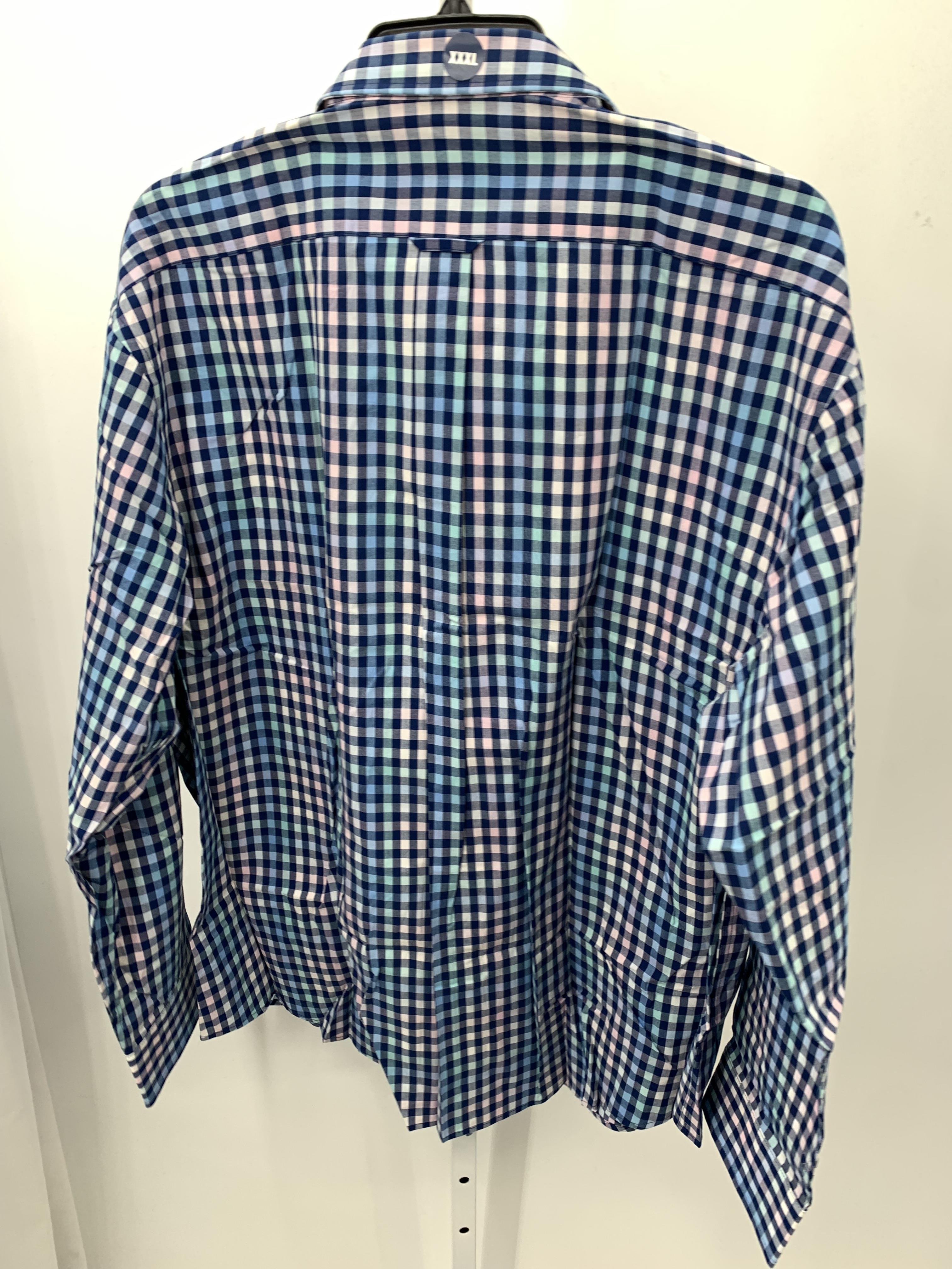NEW PLAID BTN DOWN
