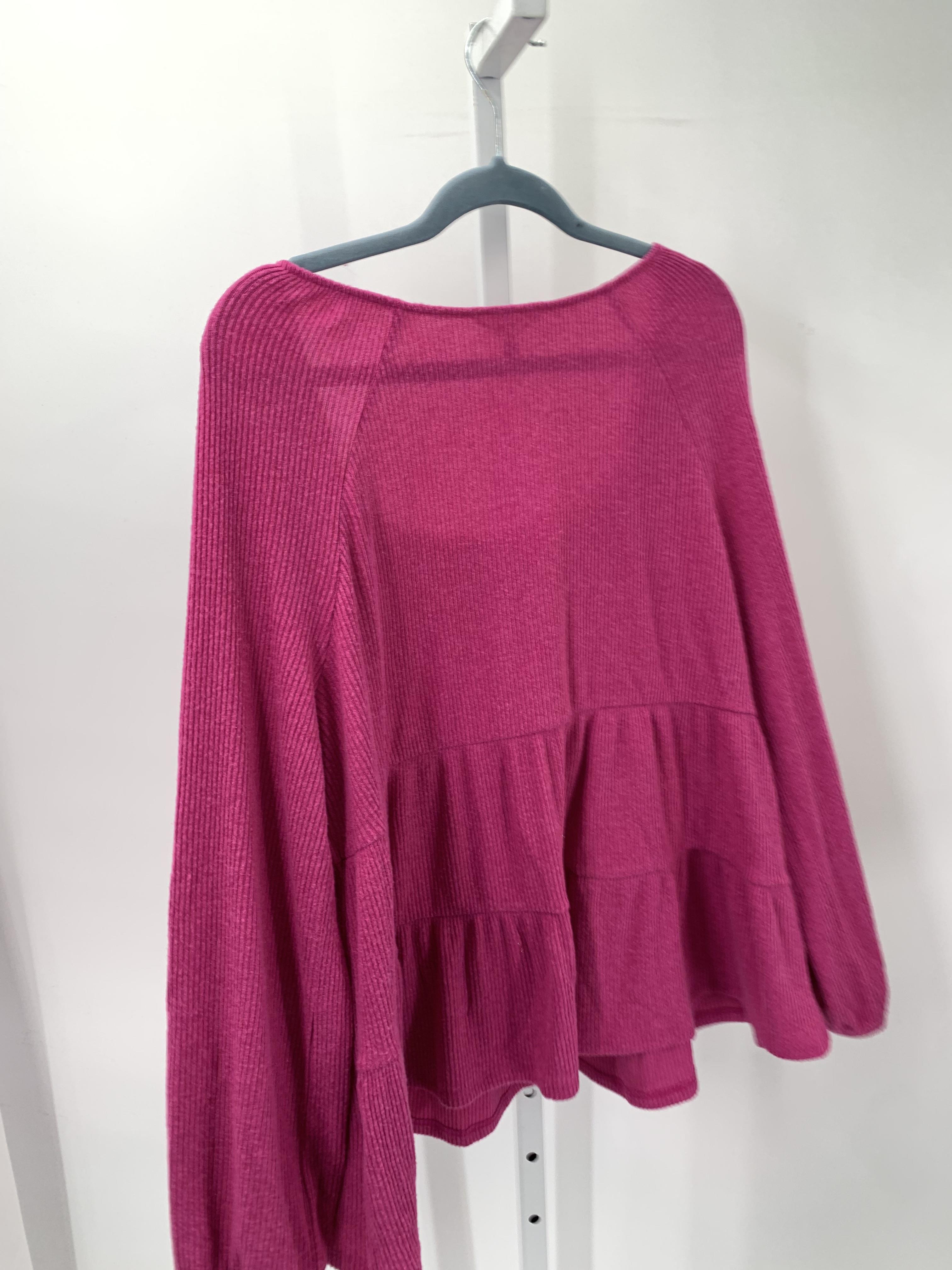 Tea Size 1X Womens Long Sleeve Shirt