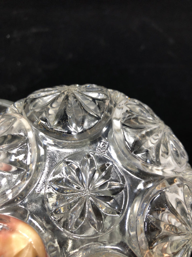 VTG 3PC CUT GLASS CHIP N DIP SET.