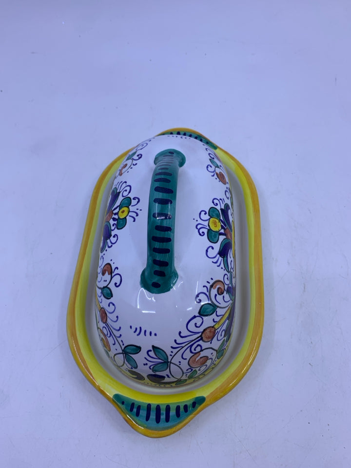 BUTTER DISH MADE IN ITALY.