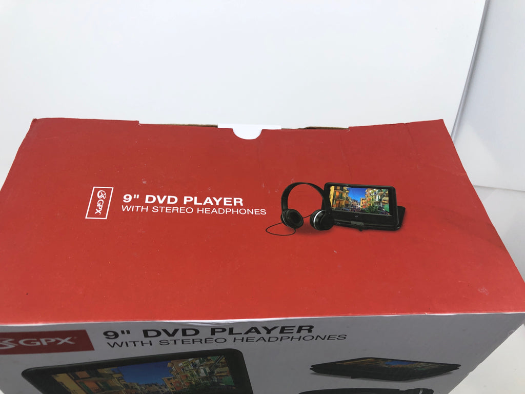 NIB GPX 9" PORTABLE DVD PLAYER.