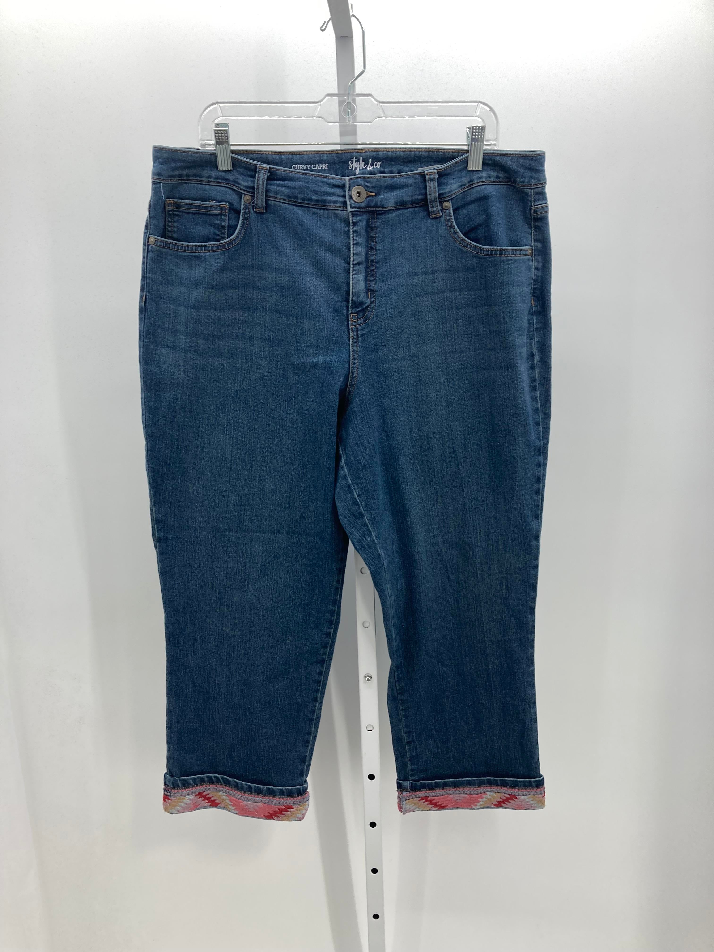 Style & Co. Size 16 Misses Capri Pants