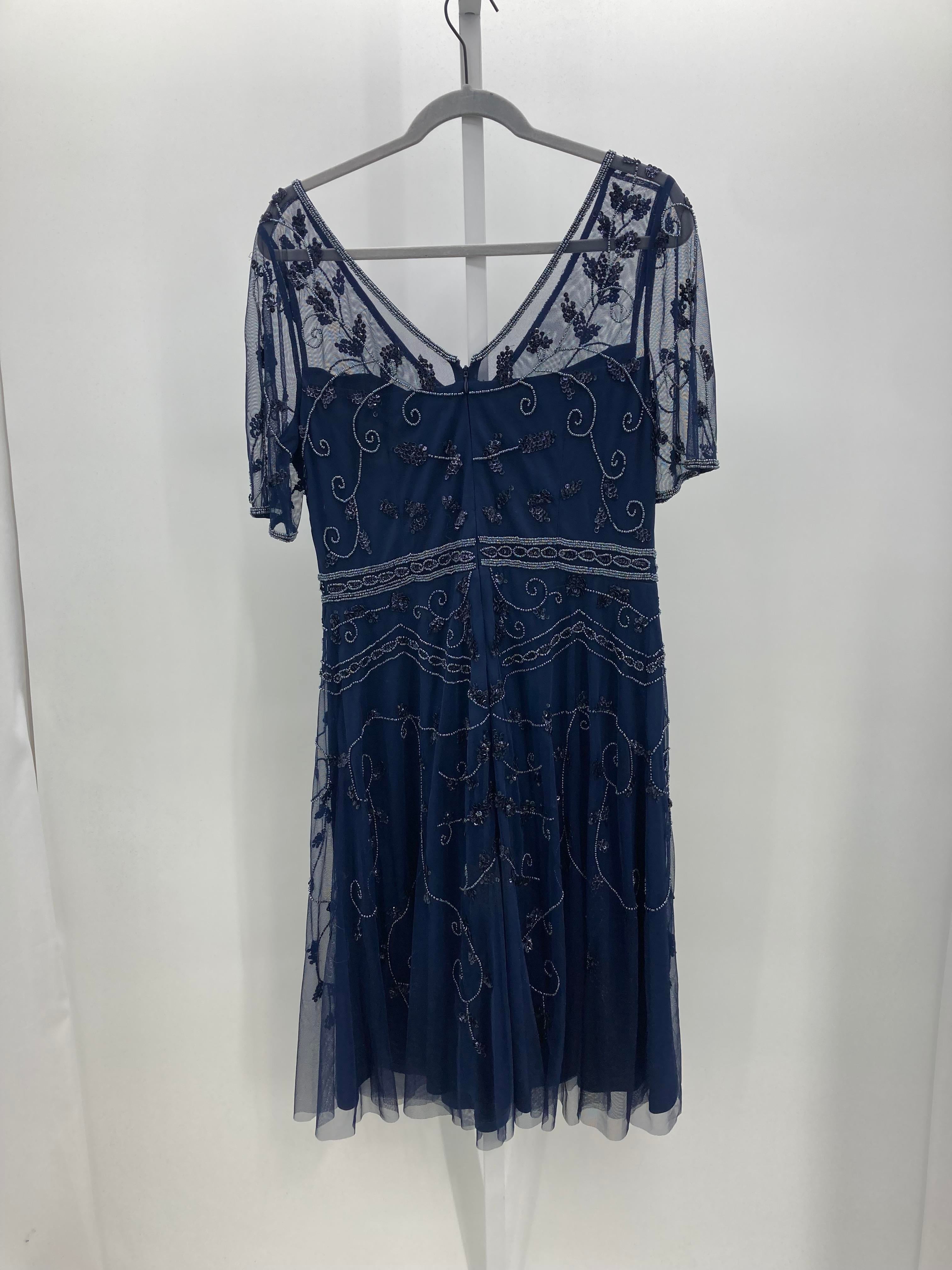 Papell Size 12 Misses Short Sleeve Dress