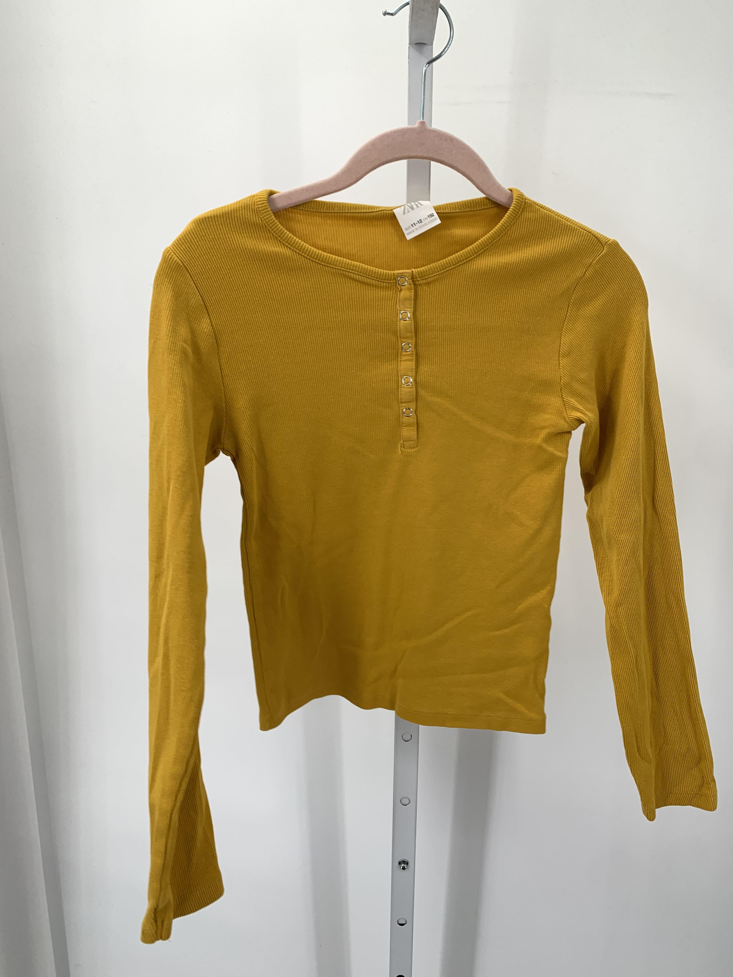 Zara Size 10-12 Girls Long Sleeve Shirt