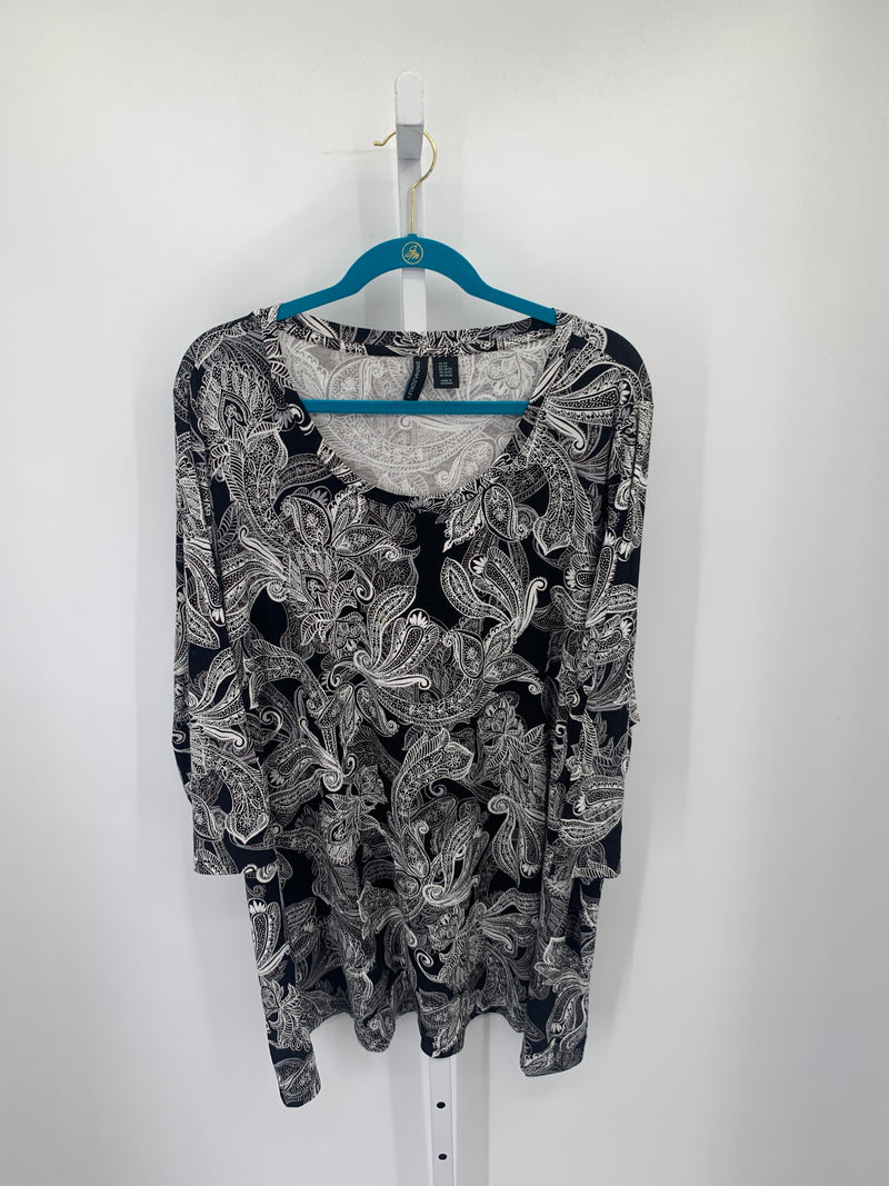 Cynthia Rowley Size 3X Womens 3/4 Sleeve Shirt