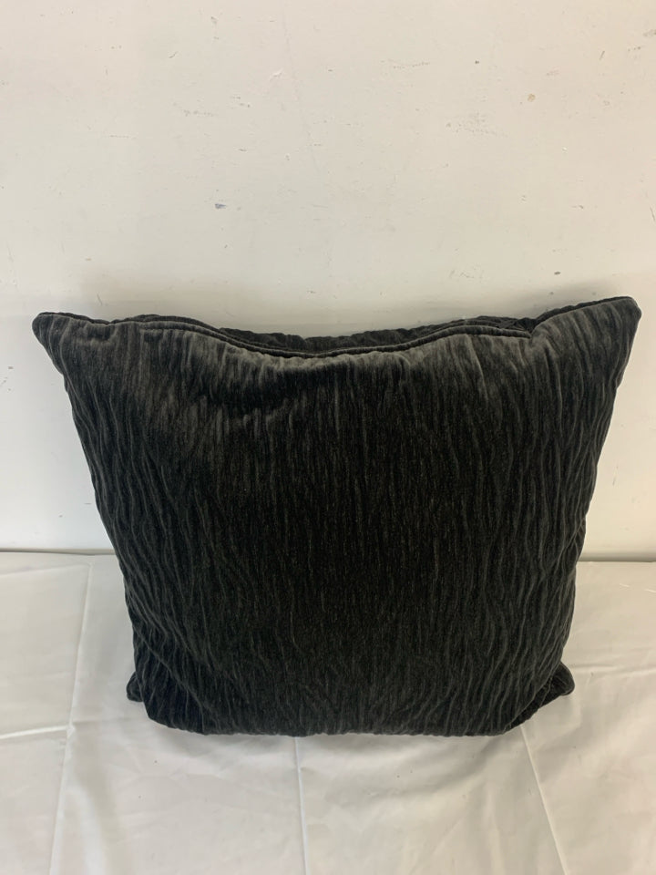 LARGE BLACK PILLOW.