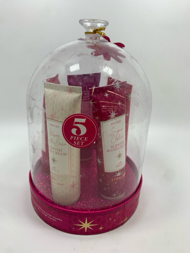 NIB 5 PC HAND CREAM SET.