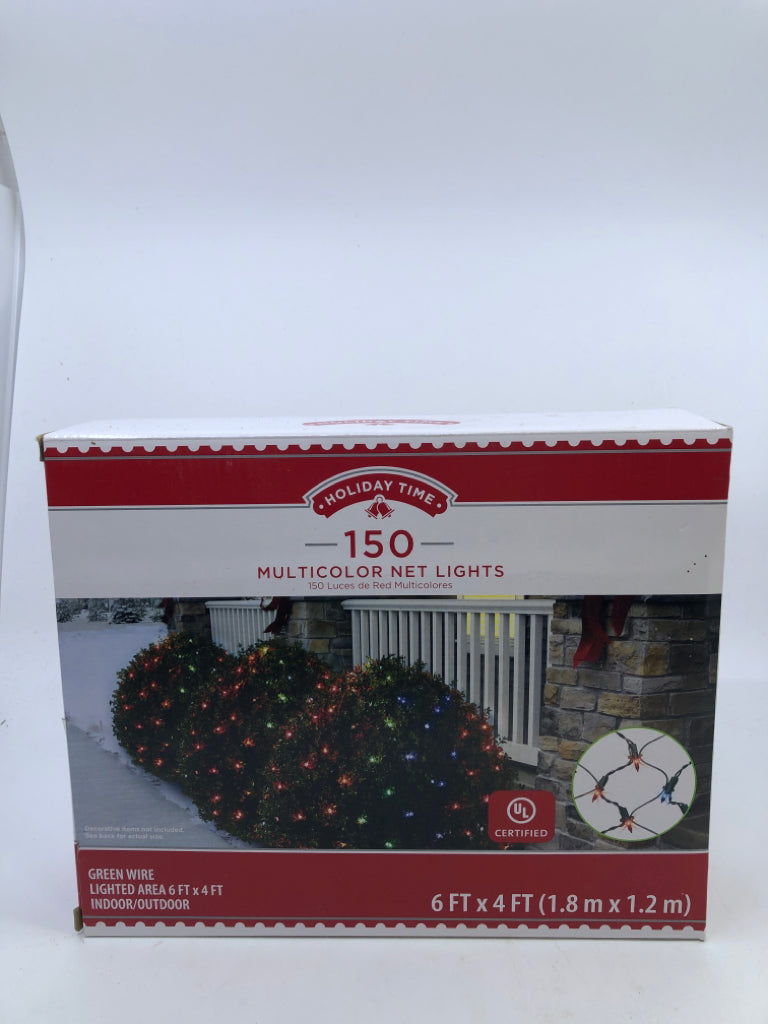 NIB MULTICOLRED NET LIGHTS.