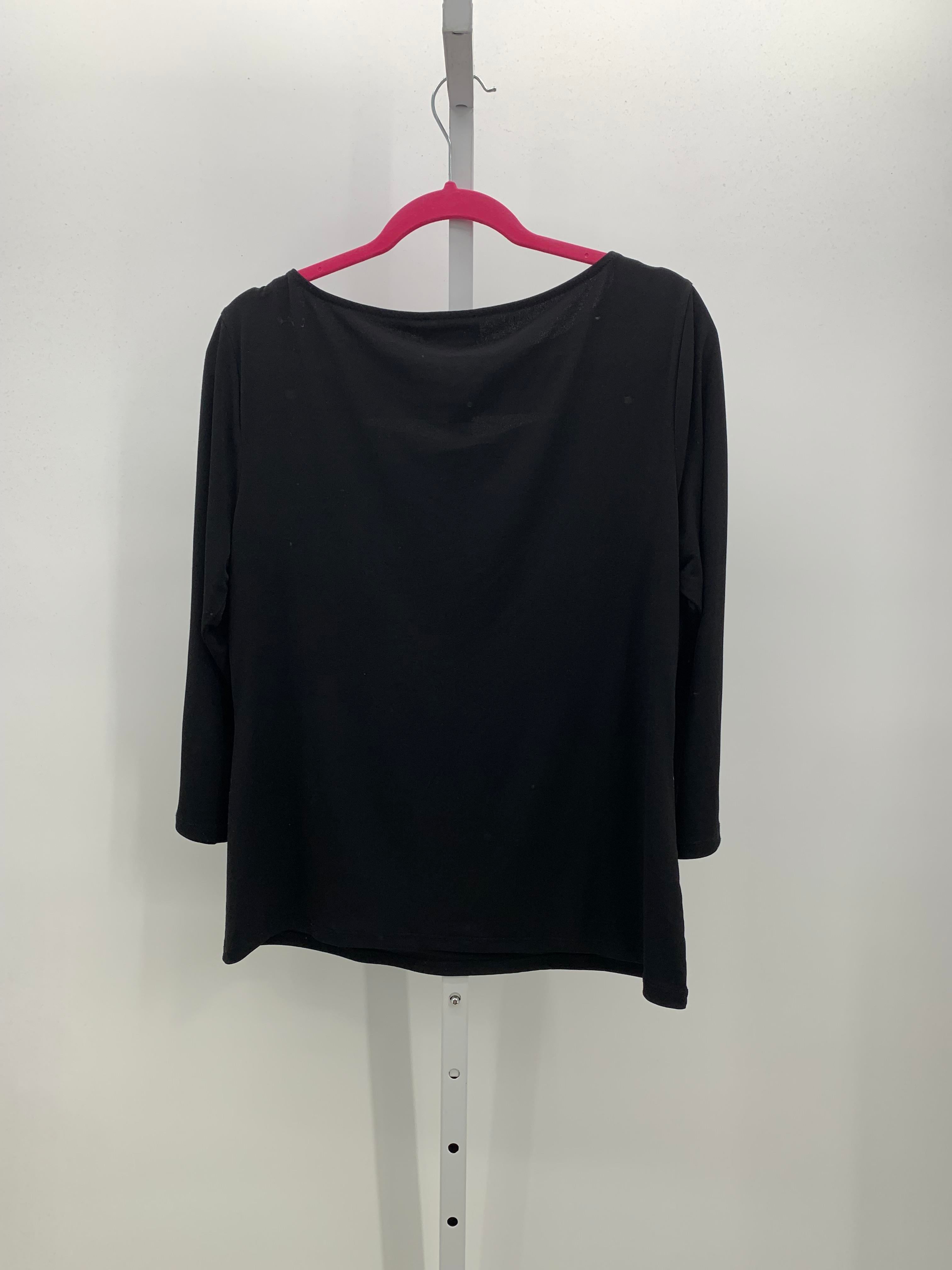 Carmen Marc Valvo Size Extra Large Misses 3/4 Sleeve Shirt