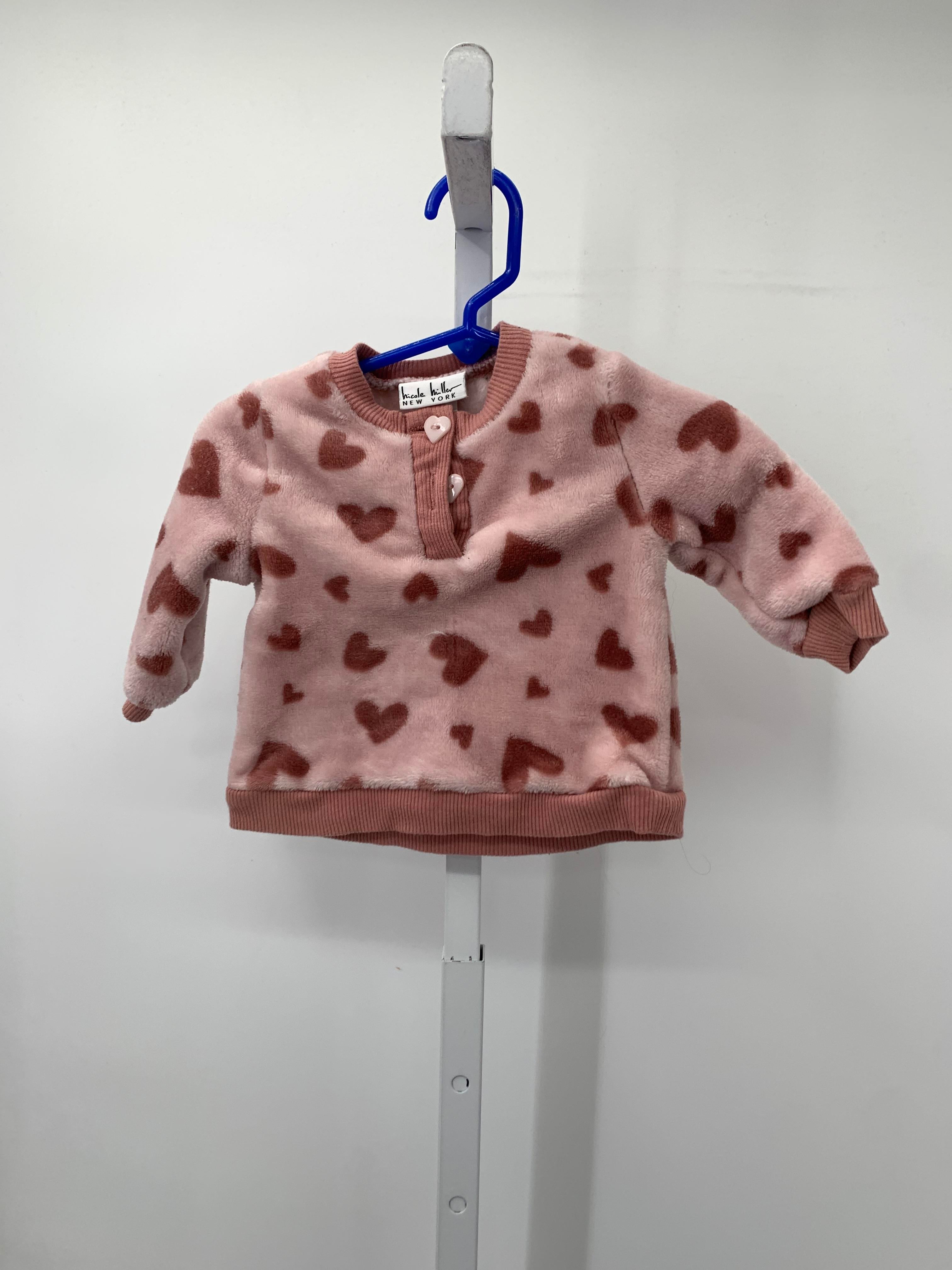 Nicole Miller Size 6-9 mon Girls Long Sleeve Shirt