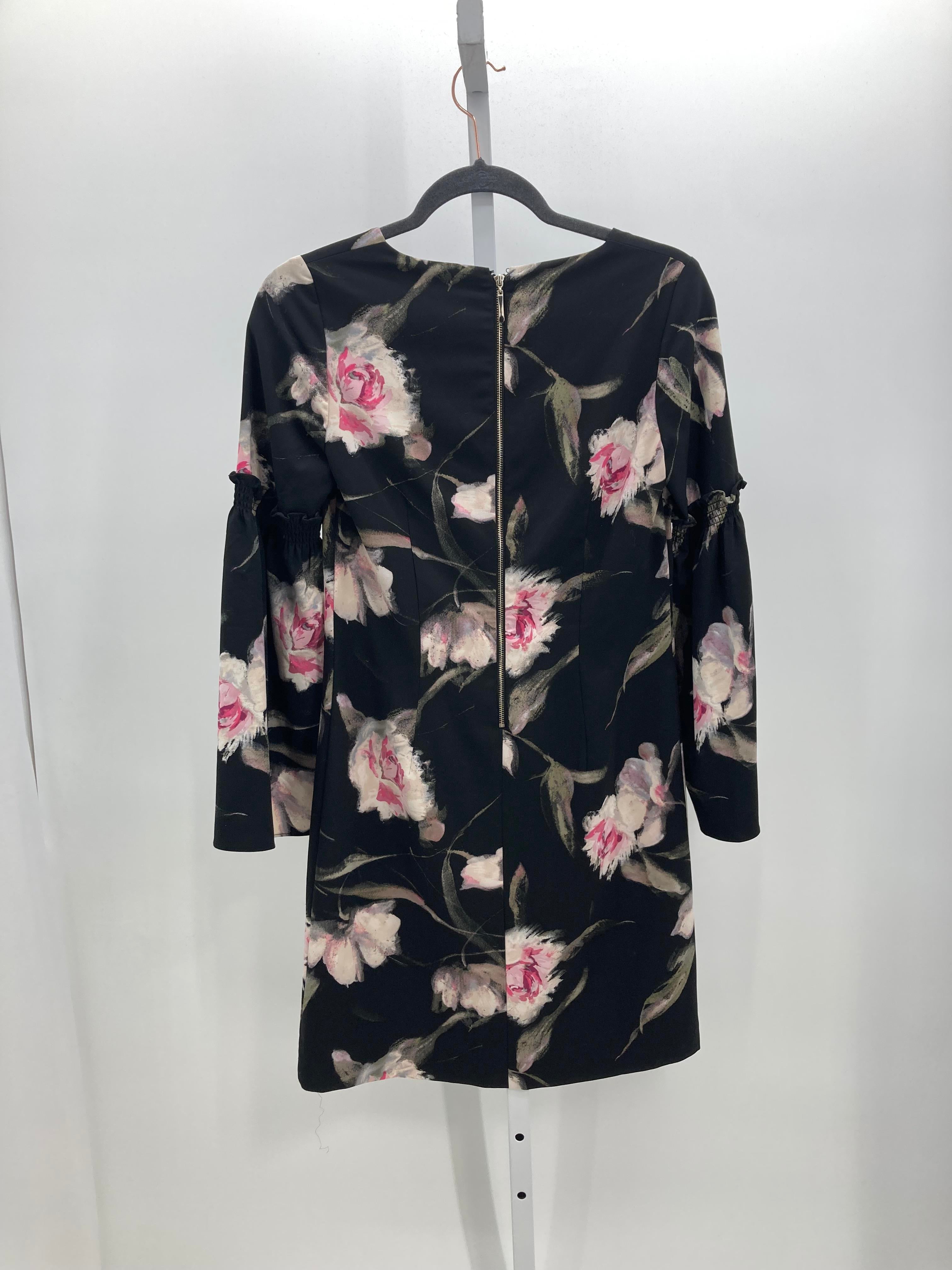 White House Black Size 00 Misses Long Sleeve Dress