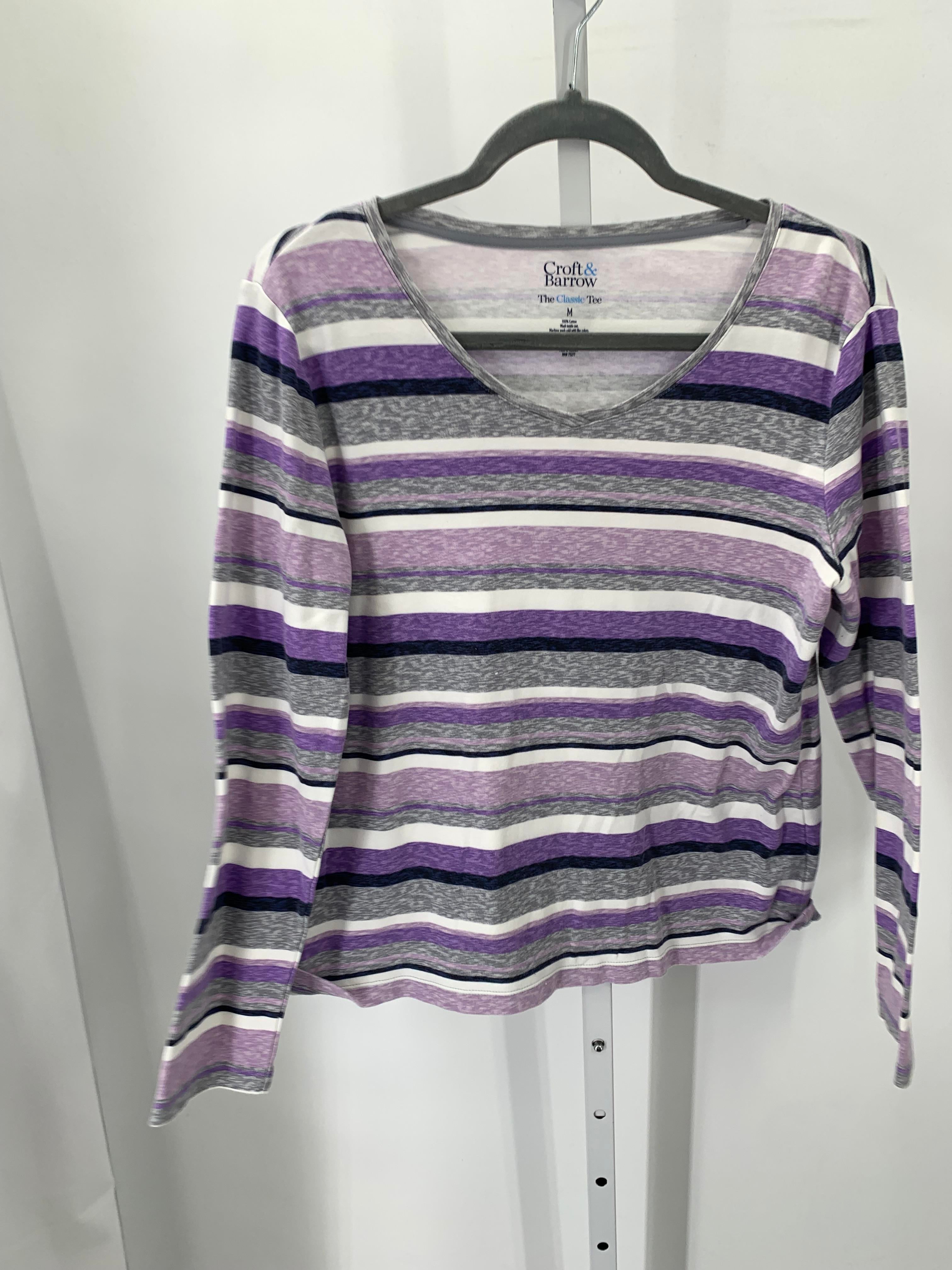 Croft & Barrow Size Medium Misses Long Sleeve Shirt