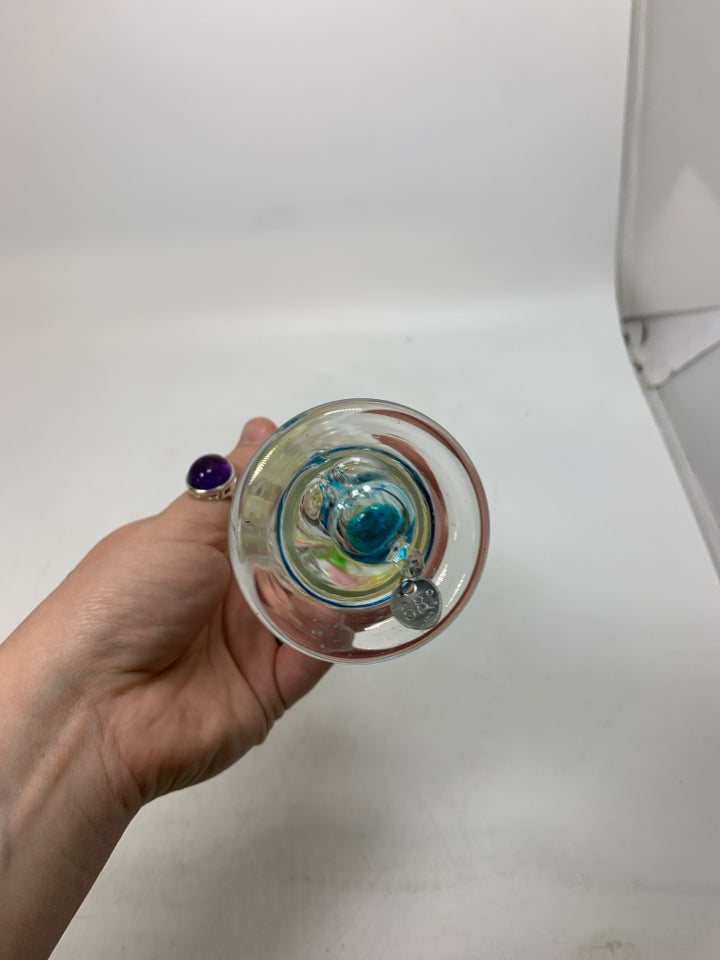 GLASS GALILEO THERMOMETER.