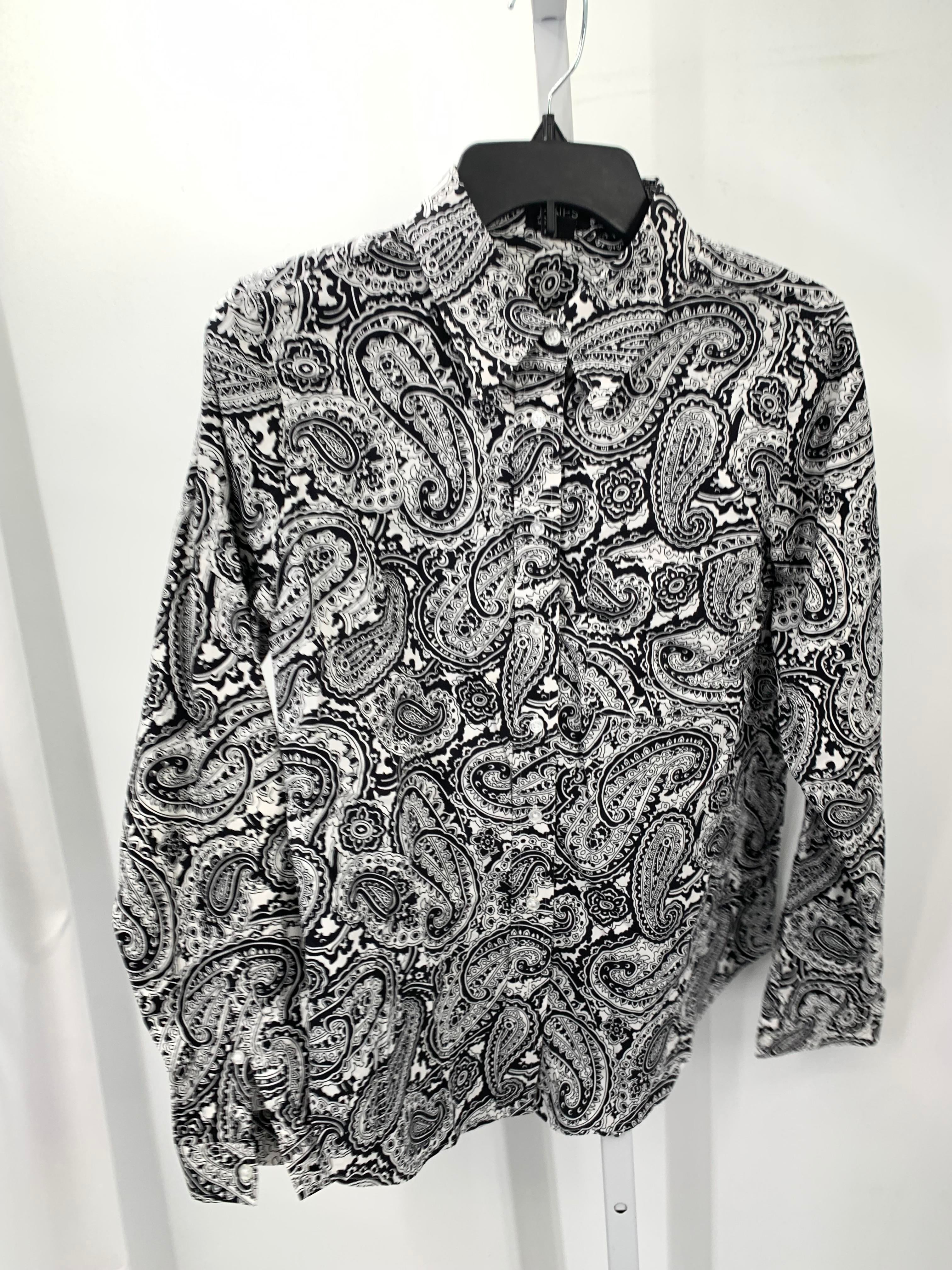 Jones New York Size Medium Misses Long Sleeve Shirt