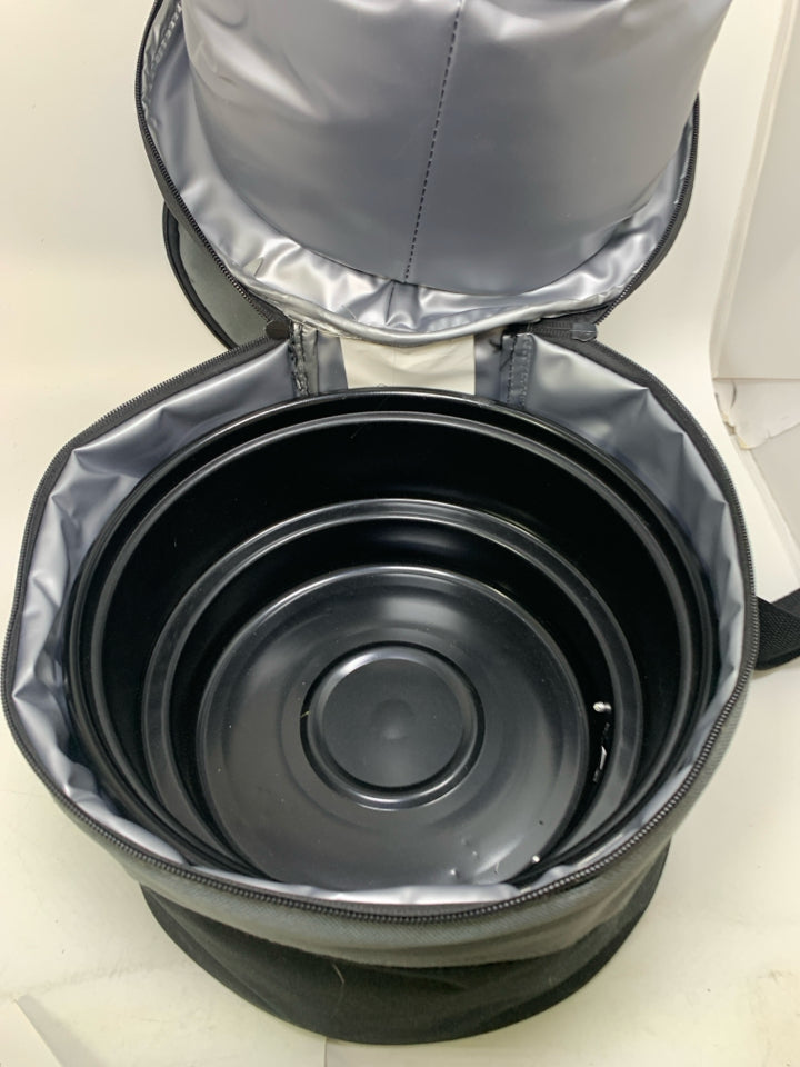 ONIVA CALIENTE PORTABLE CHARCOAL GRILL & COOLER TOTE.