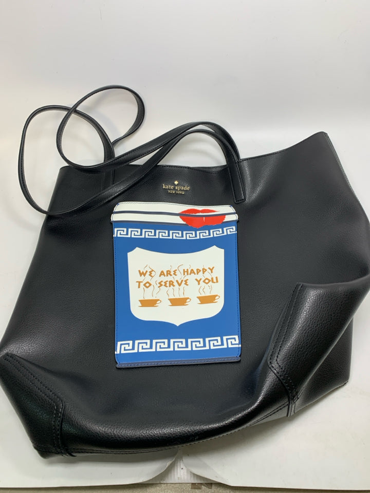 Kate Spade Coffee Break "Happy To Serve You" Tote Bag