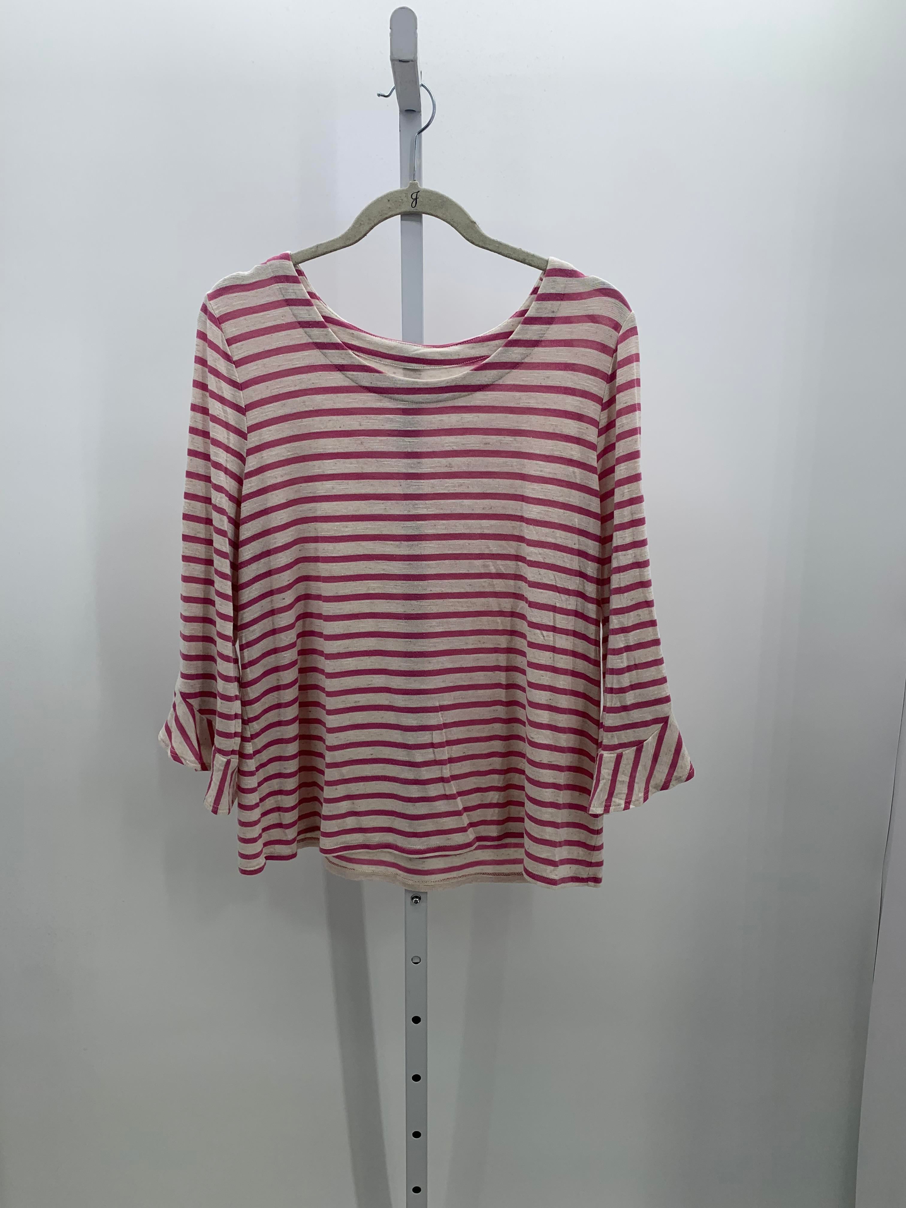 Croft & Barrow Size Large Petite Petite 3/4 Sleeve Shirt