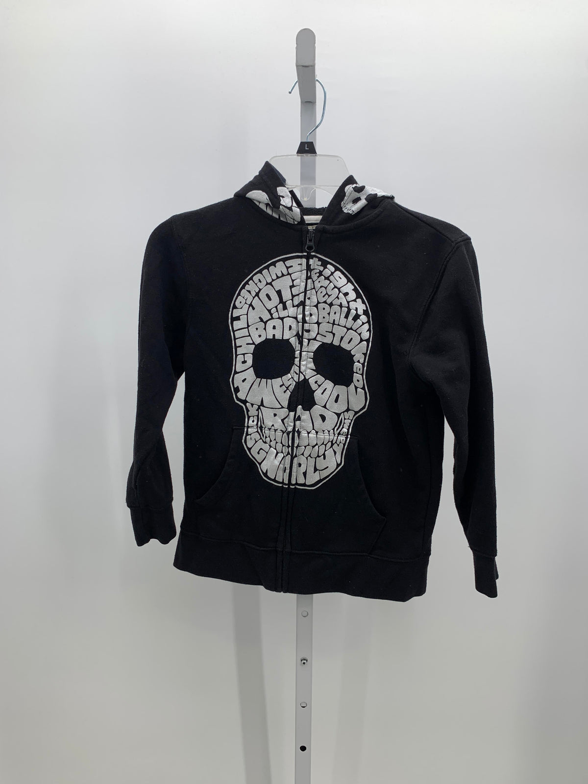 SILVER SKULL ZIP JACKET