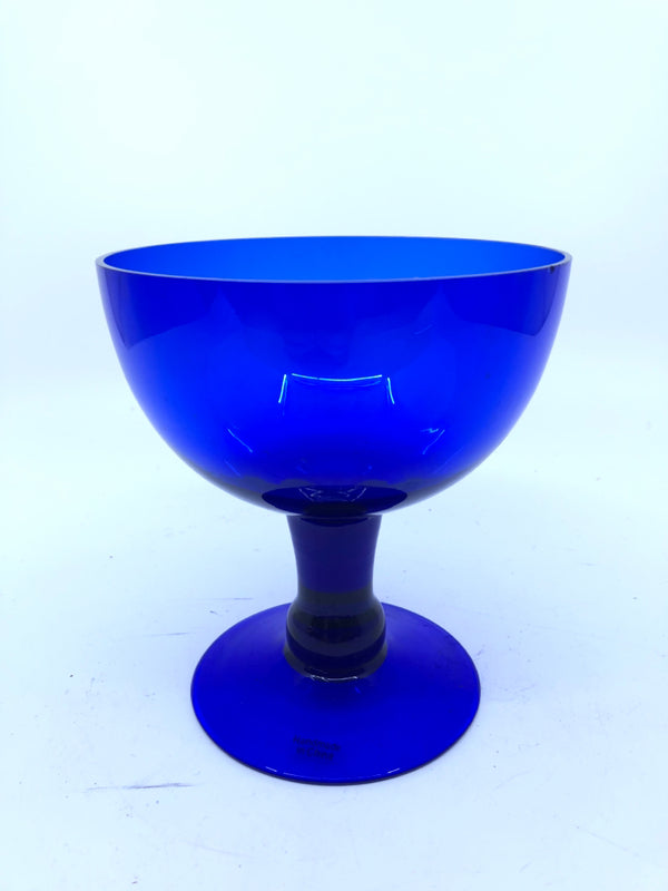 6 COBALT BLUE GLASSES.