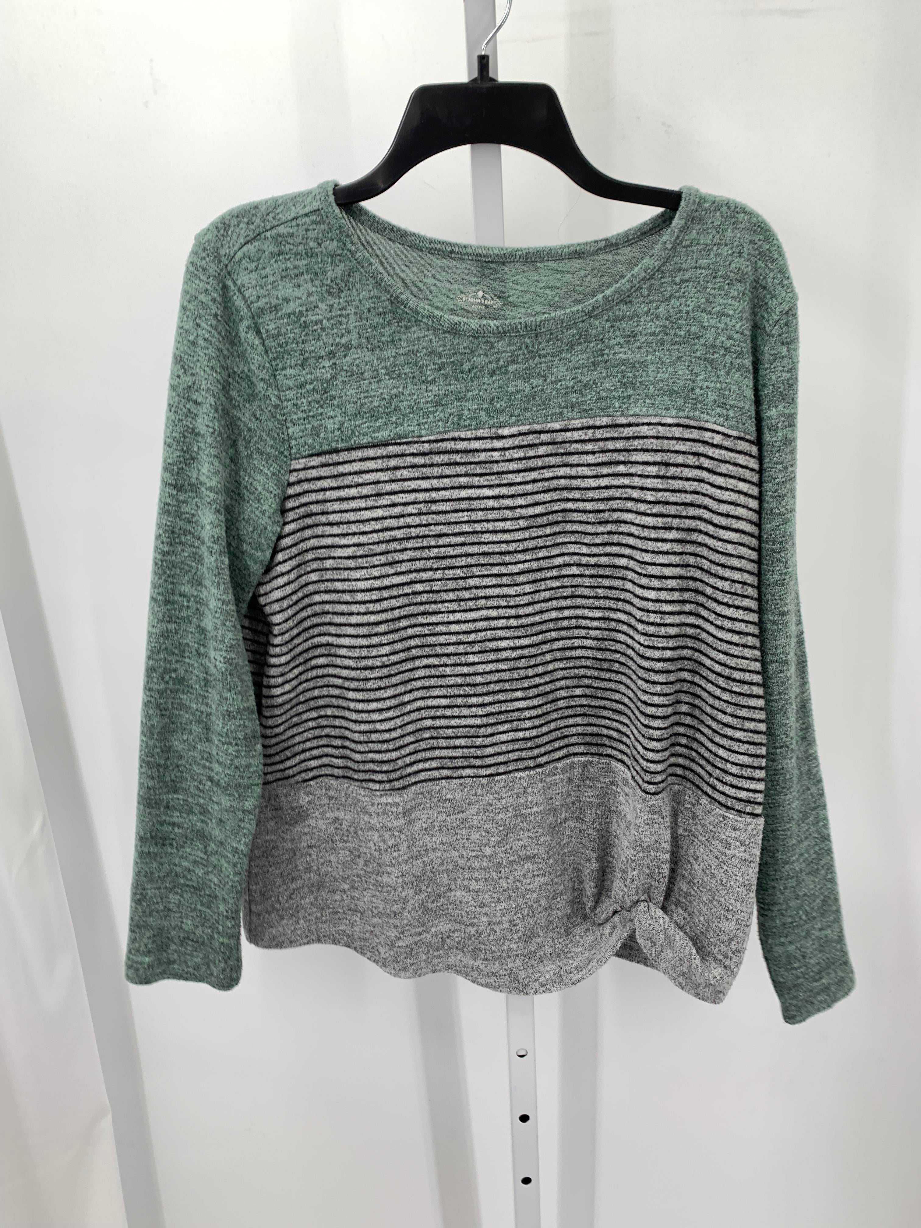 St. Johns Bay Size Large Petite Petite Long Sleeve Shirt